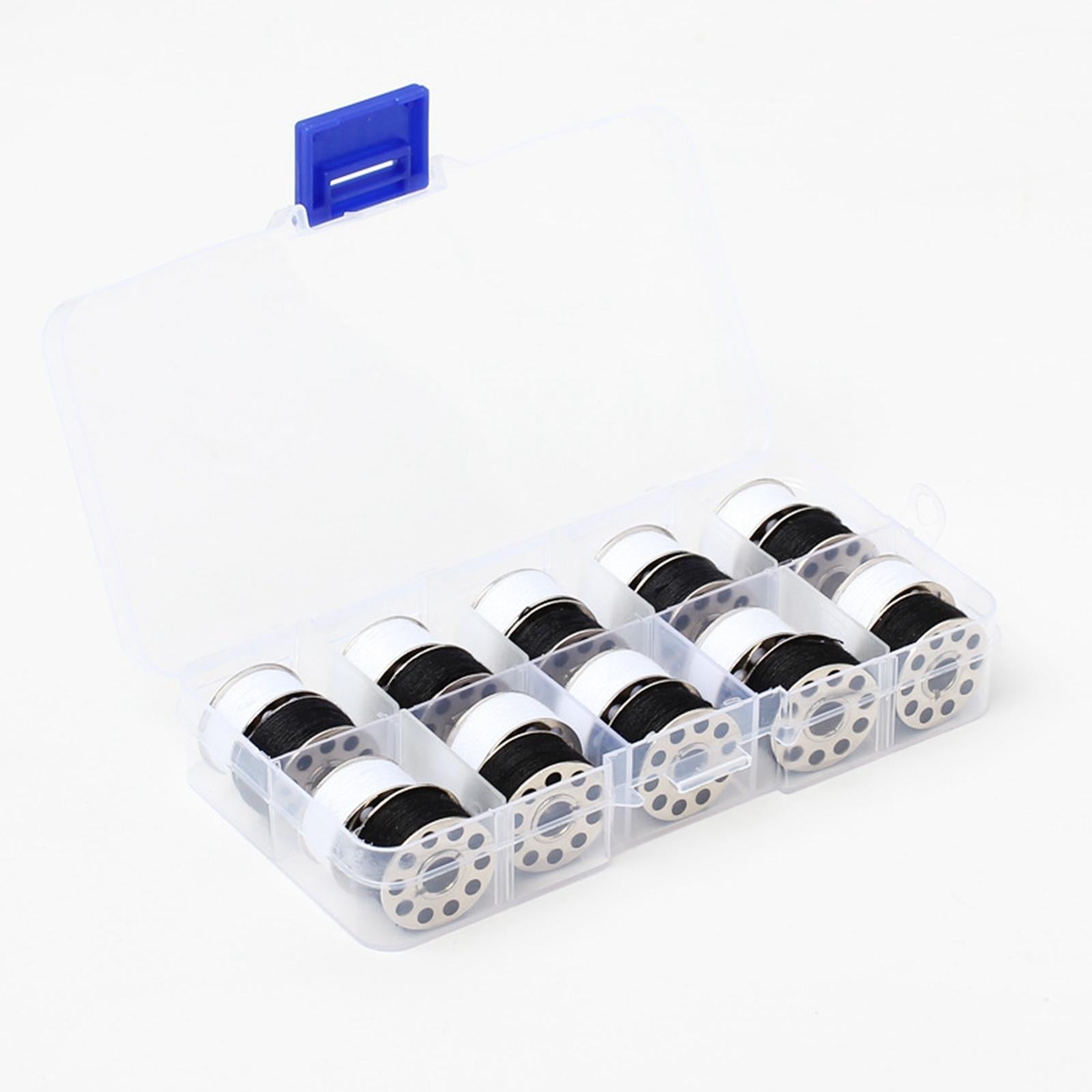 20x Bobbins Thread Spools Sewing Machine with Storage Case Craft Supplies