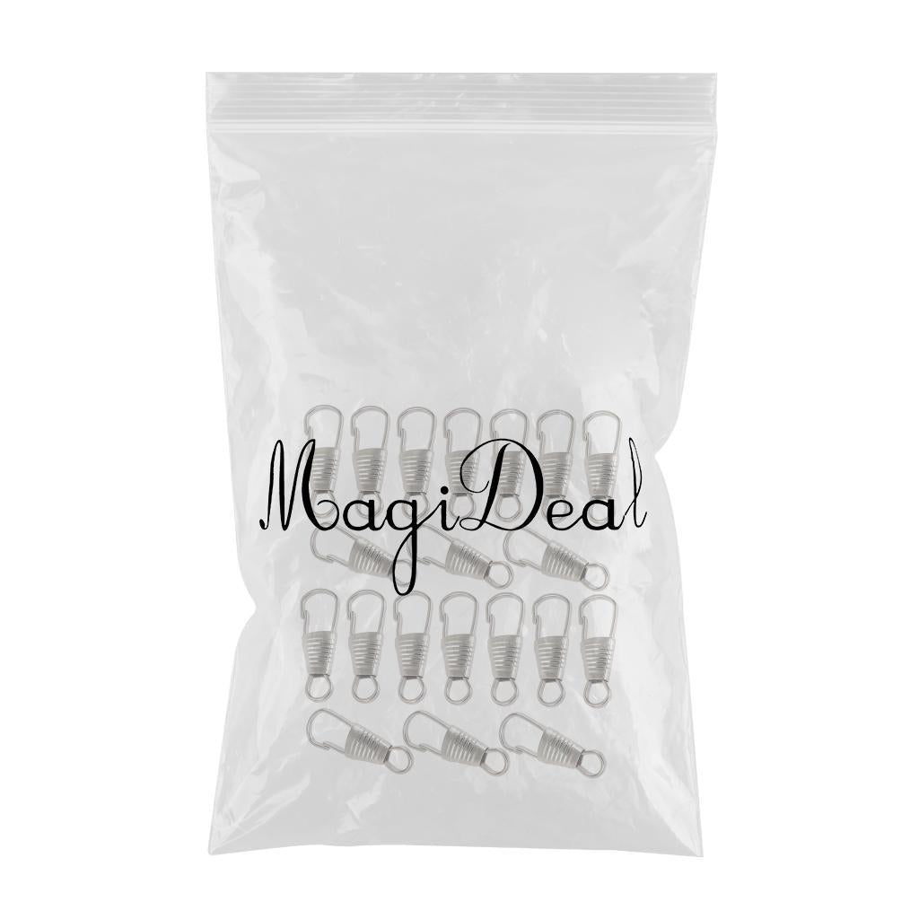 20 Pieces Zipper Pull Detachable Zipper Puller for Coat Boots 4 Colors Clip Silver