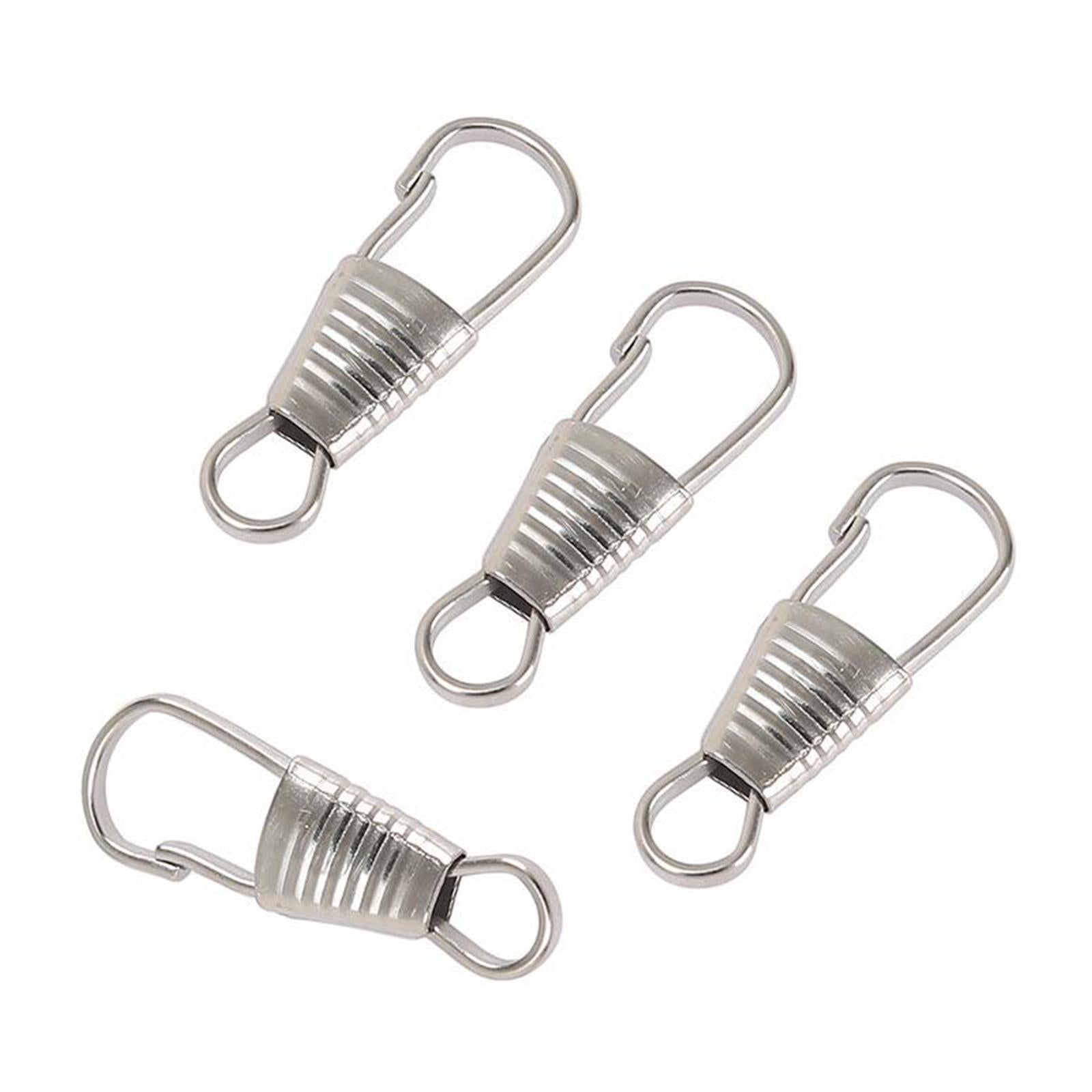 20 Pieces Zipper Pull Detachable Zipper Puller for Coat Boots 4 Colors Clip Silver