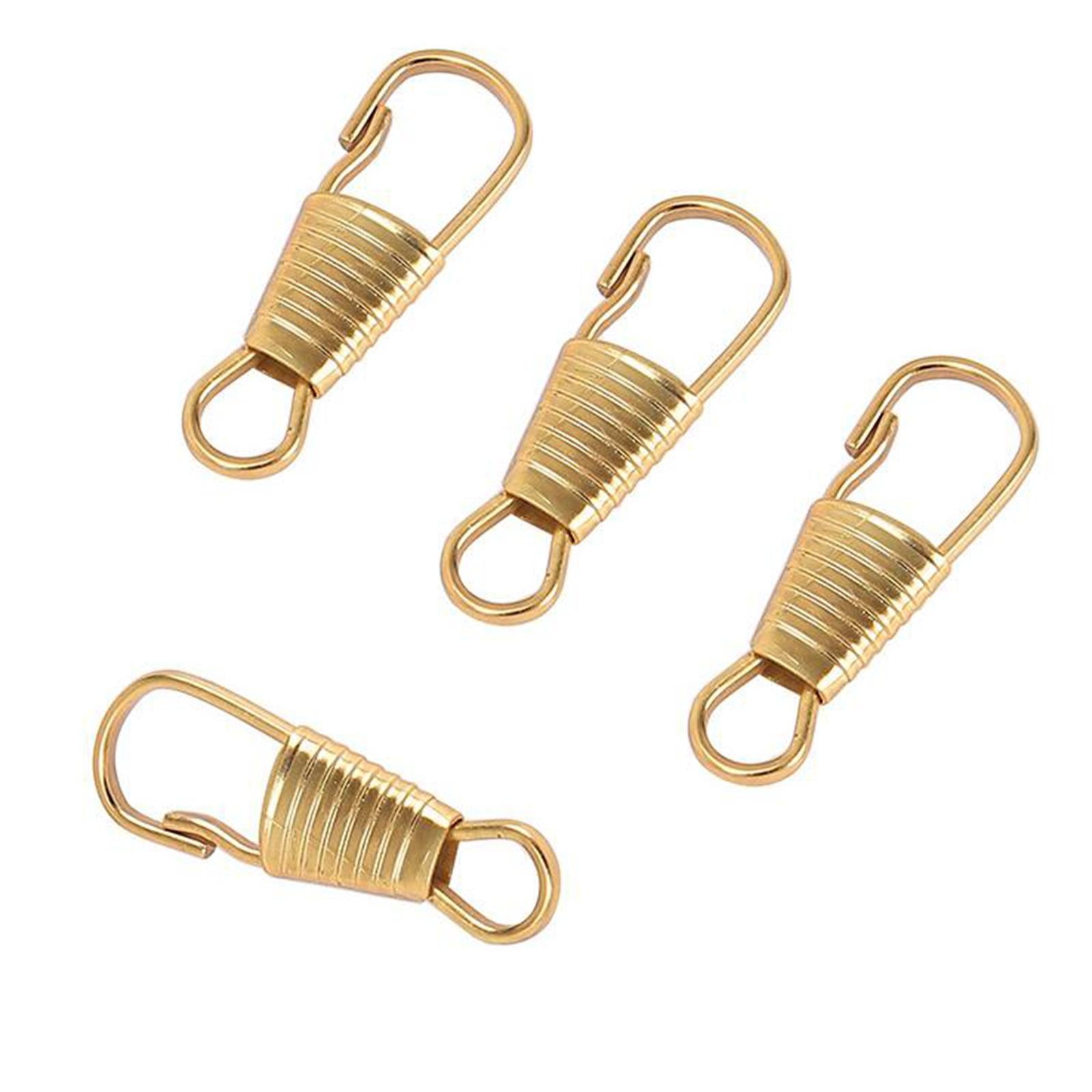 20 Pieces Zipper Pull Detachable Zipper Puller for Coat Boots 4 Colors Clip Gold