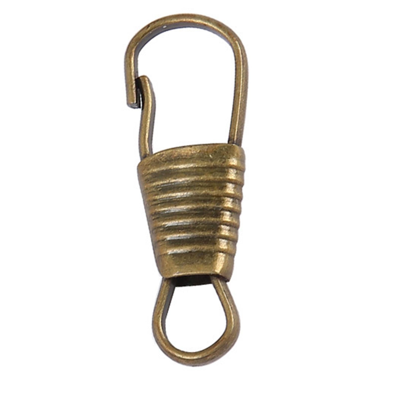 20 Pieces Zipper Pull Detachable Zipper Puller for Coat Boots 4 Colors Clip Copper Color