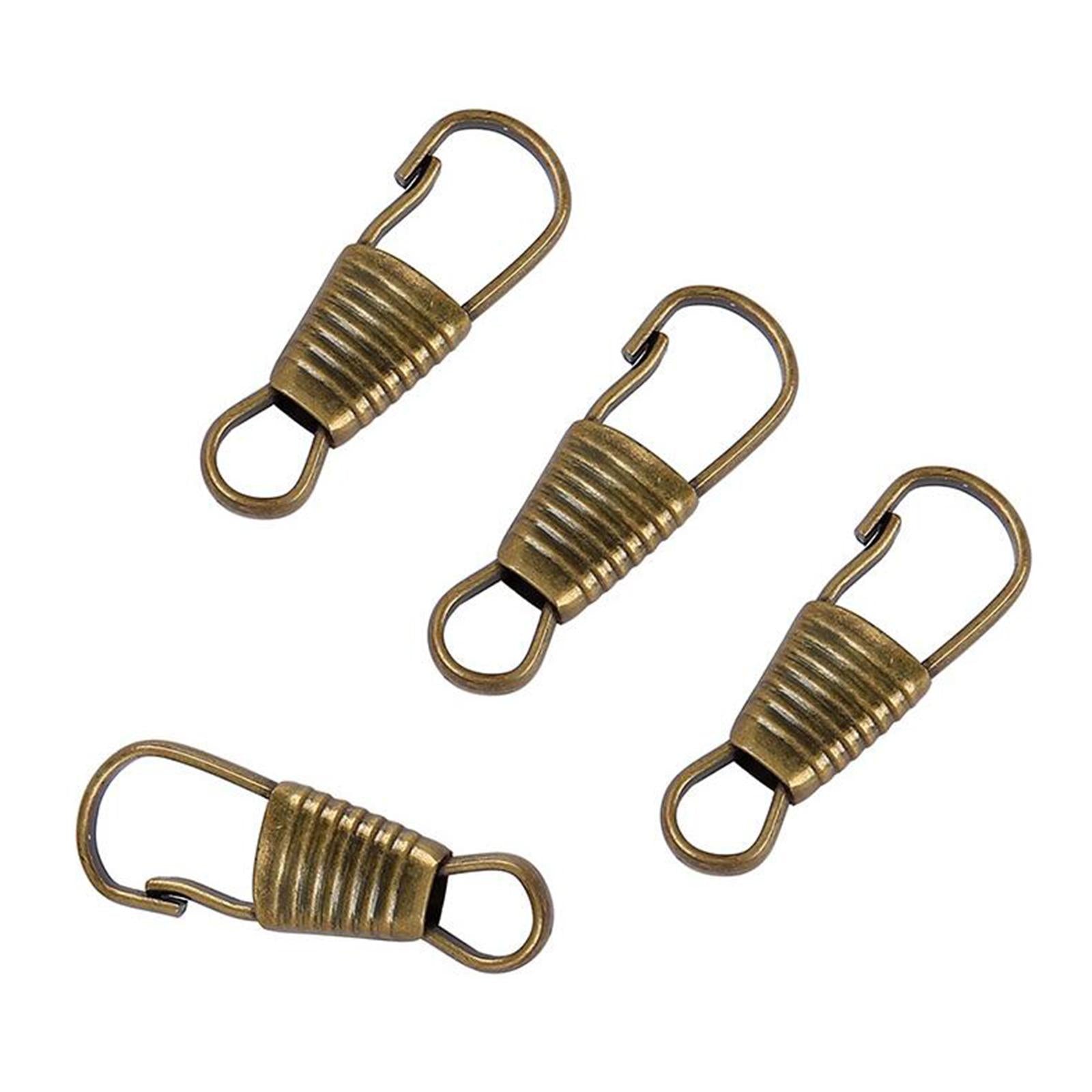 20 Pieces Zipper Pull Detachable Zipper Puller for Coat Boots 4 Colors Clip Copper Color