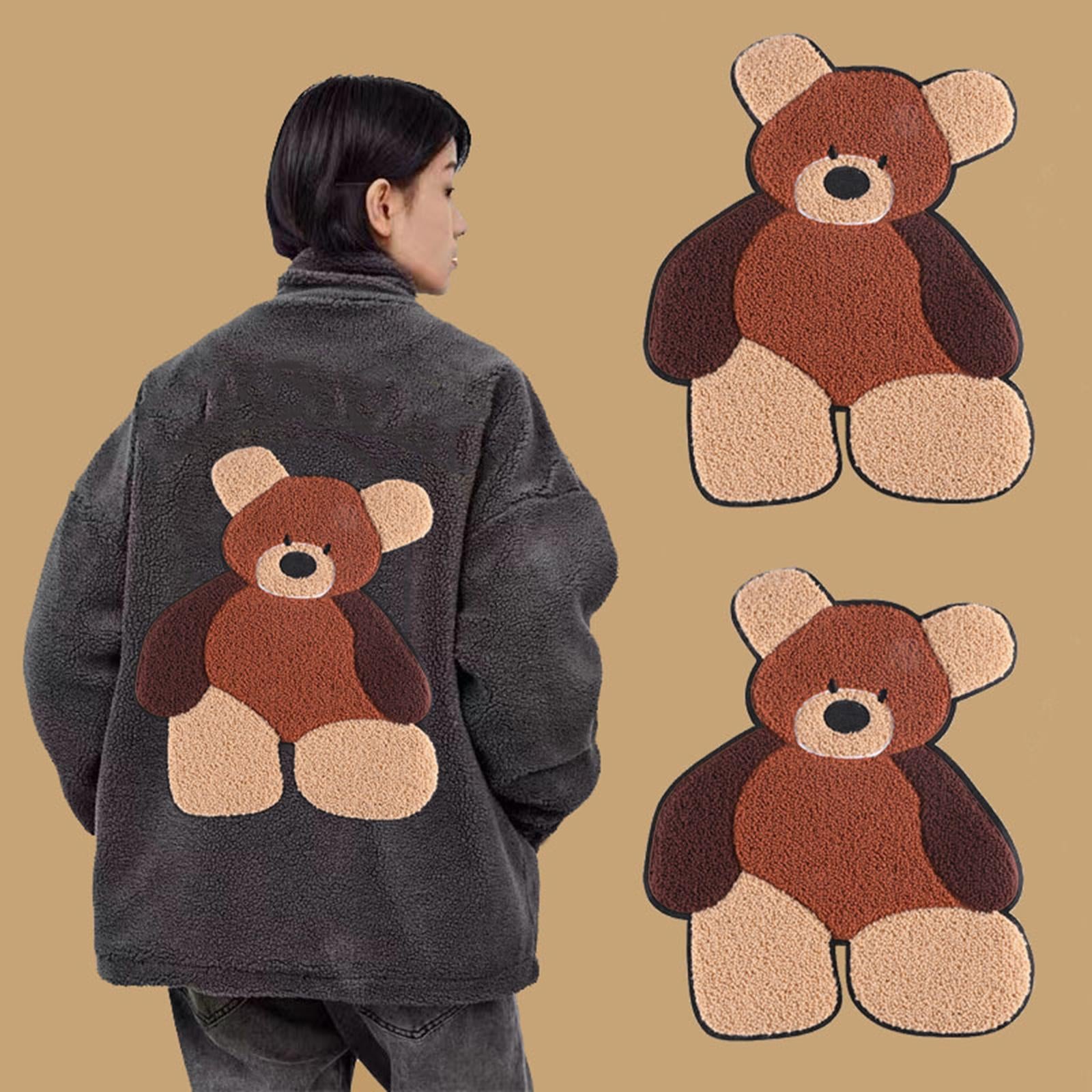 3D Cartoon Bear Embroidery Patch Applique Sew On Craft for Home Jacket Bag