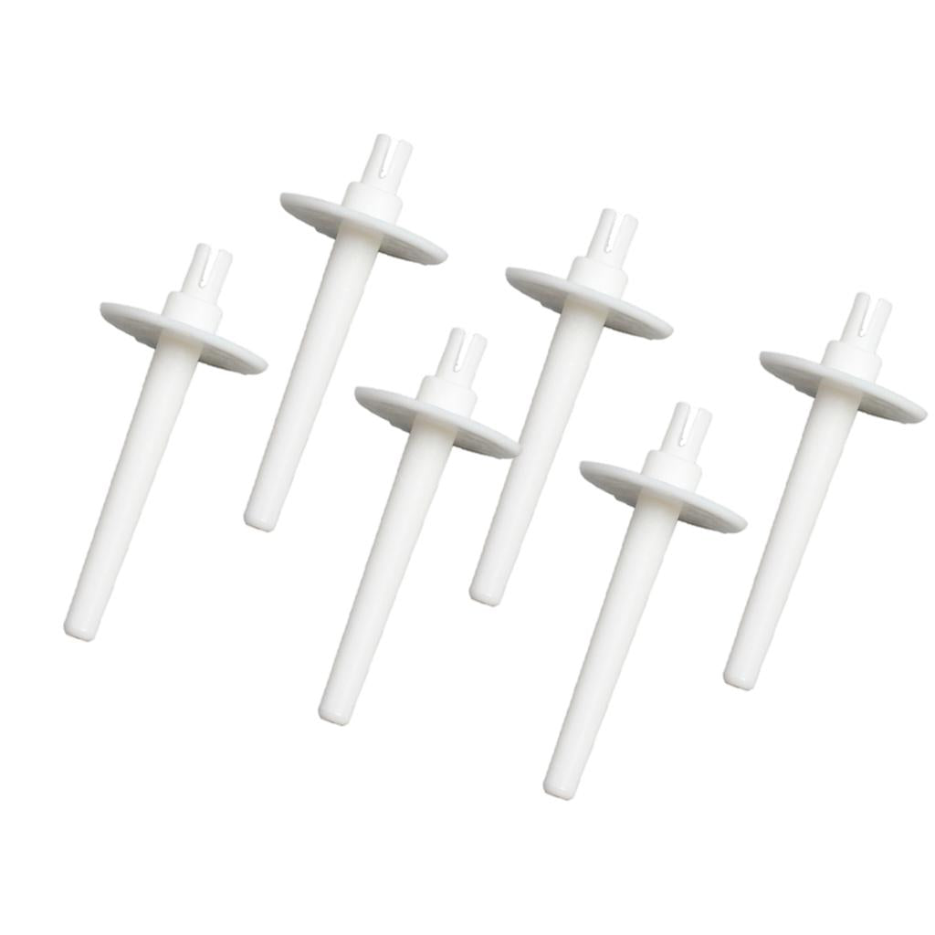 6x Solid Sewing Machine Spool Pins Spare Bobbin 2.4x5.6cm Stand Holder
