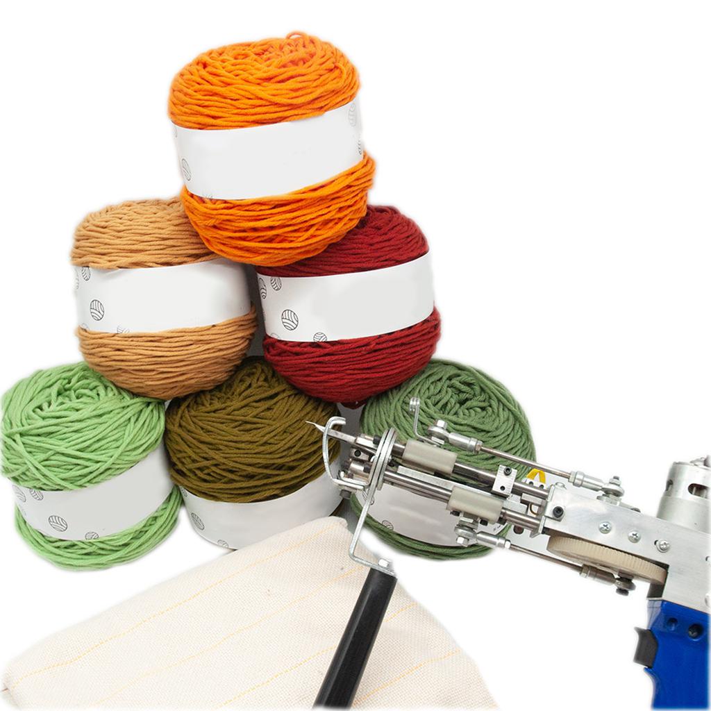 Tufting Rugs Yarn Tapestry Carpet Cushion Making for w/Electric Tufting Gun Bright Color
