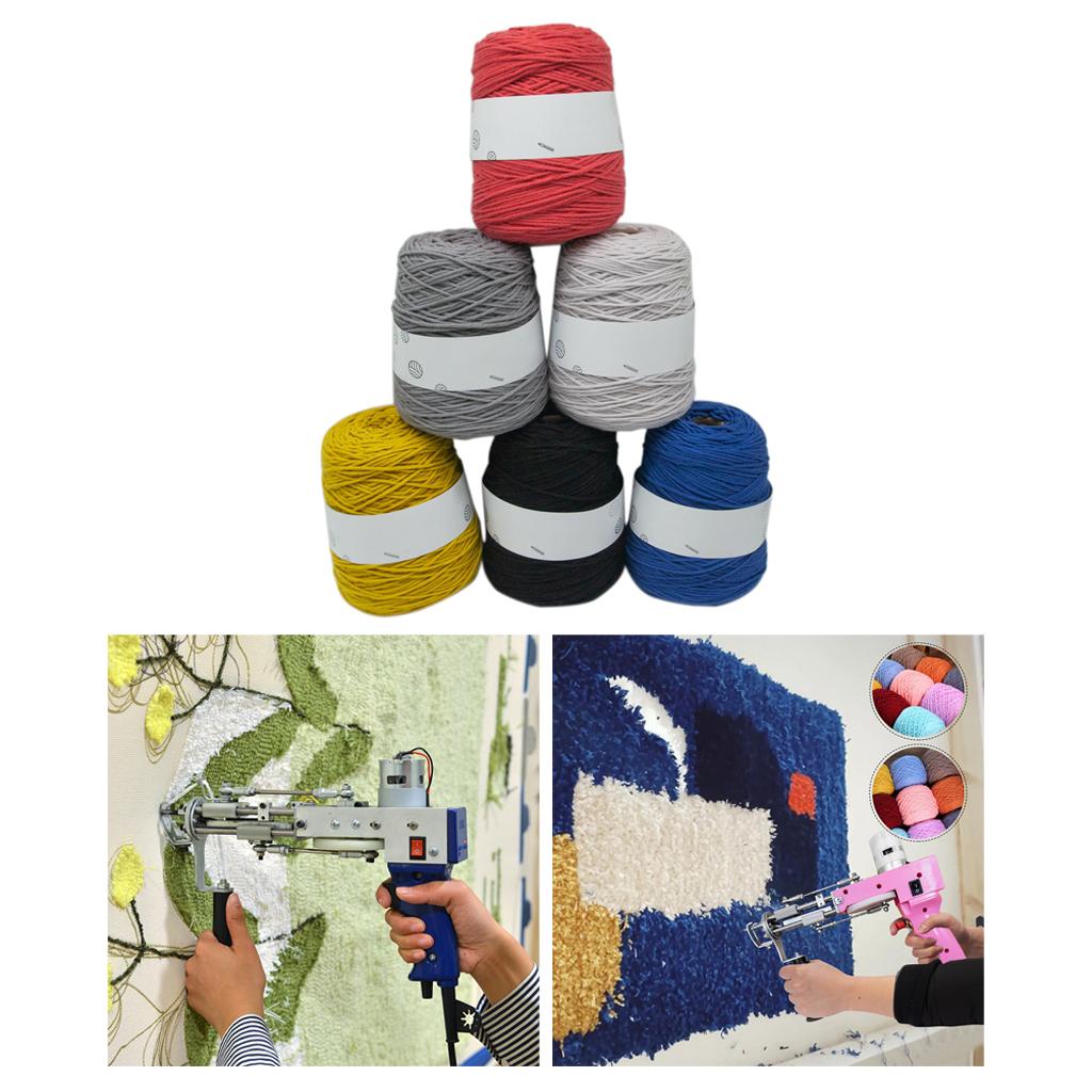 Tufting Rugs Yarn Tapestry Carpet Cushion Making for w/Electric Tufting Gun Dark Color