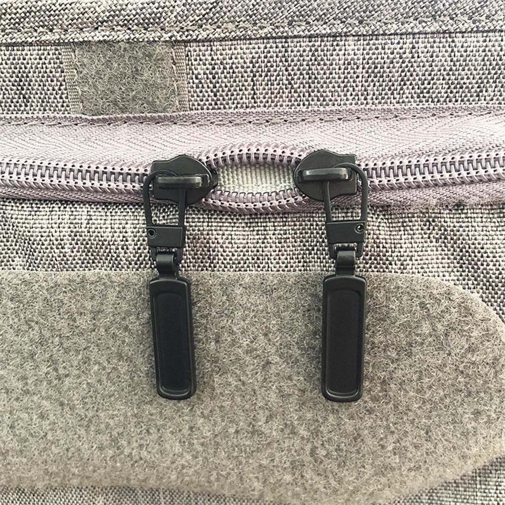 10x Zipper Pull Zipper Heads for Jacket Luggage Suitcase Skirt Bags Black