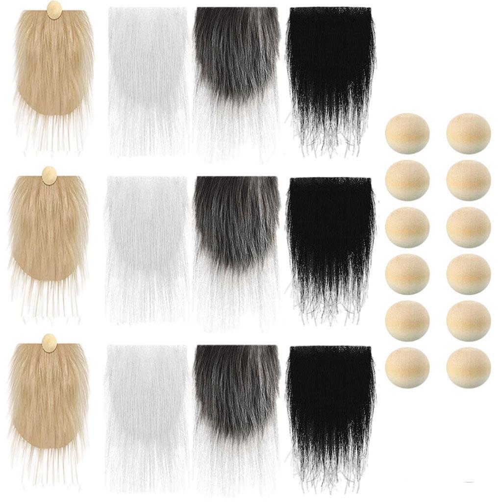 Faux Fur Fabric Gnome Beard Costume Clothing Party Supplies Toy Dwarf Craft