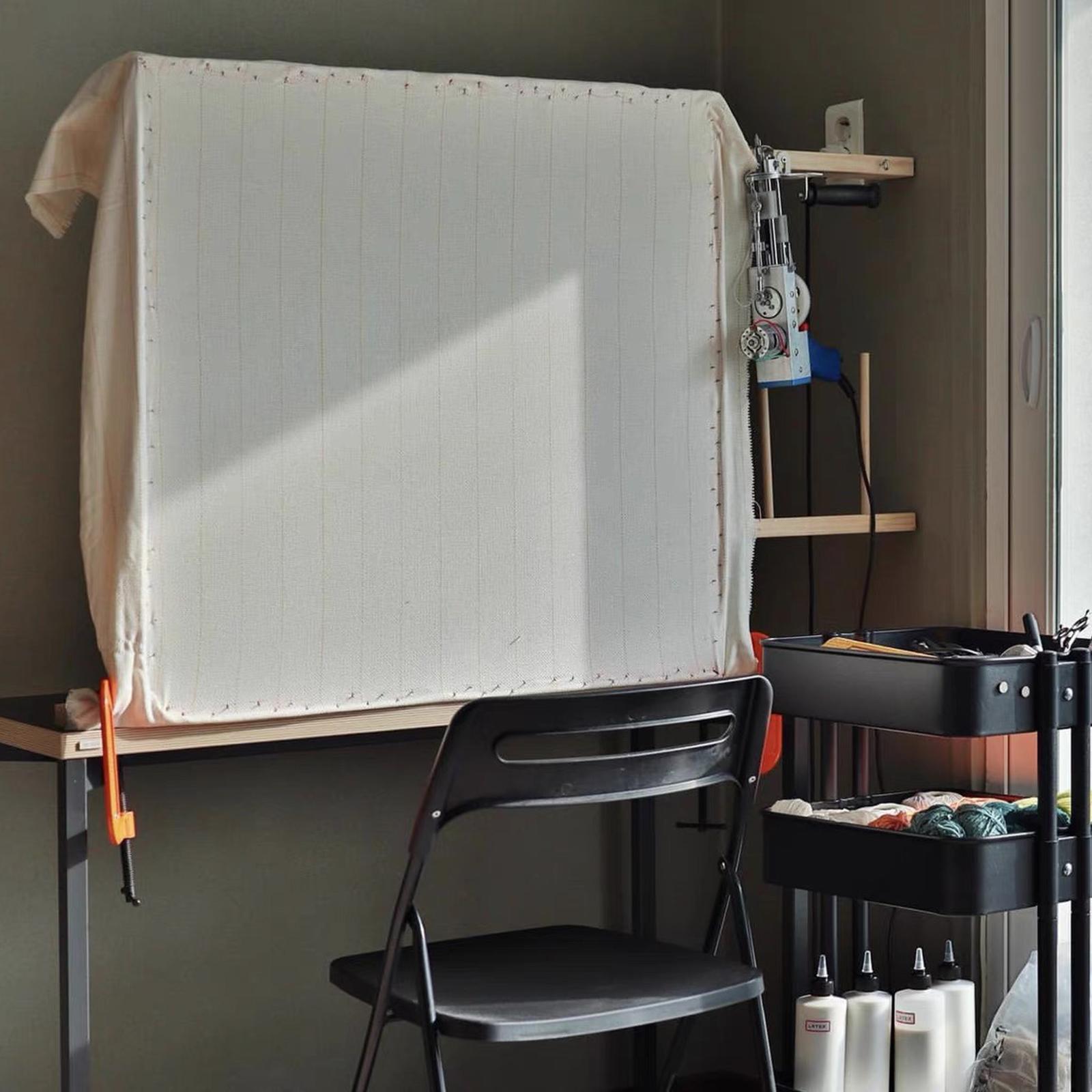 Wooden Tufting Frame Carpet Rug Making Frames Tabletop Holder DIY Display