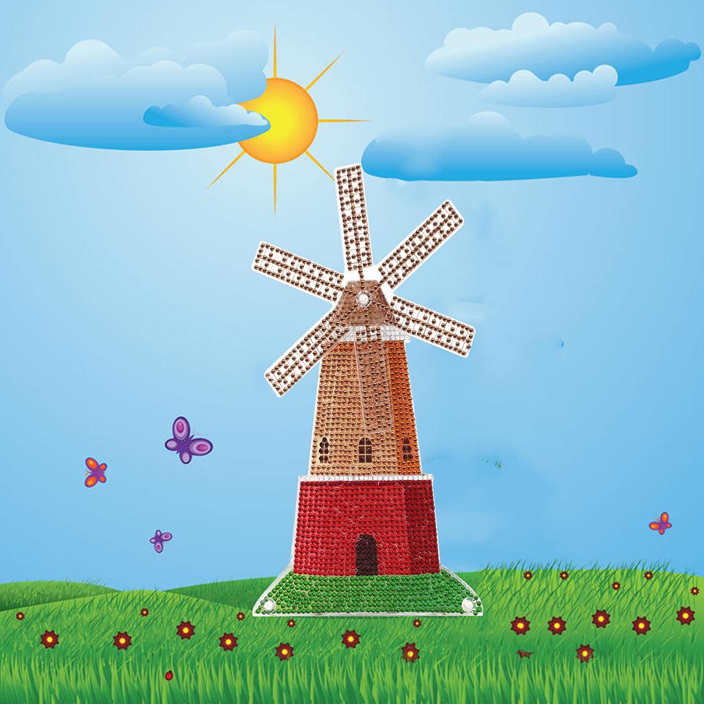 Ornaments Painting by Numbers Kit Diamond Painting Decorations Home Decor Windmill