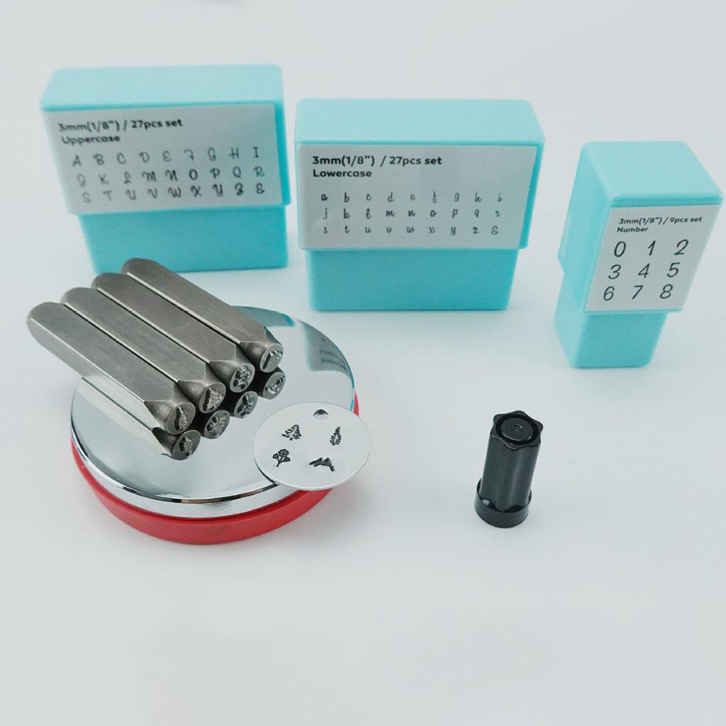 Metal Leather Stamping Kit for Jewelry Making Imprinting Numbers Stamp Punch