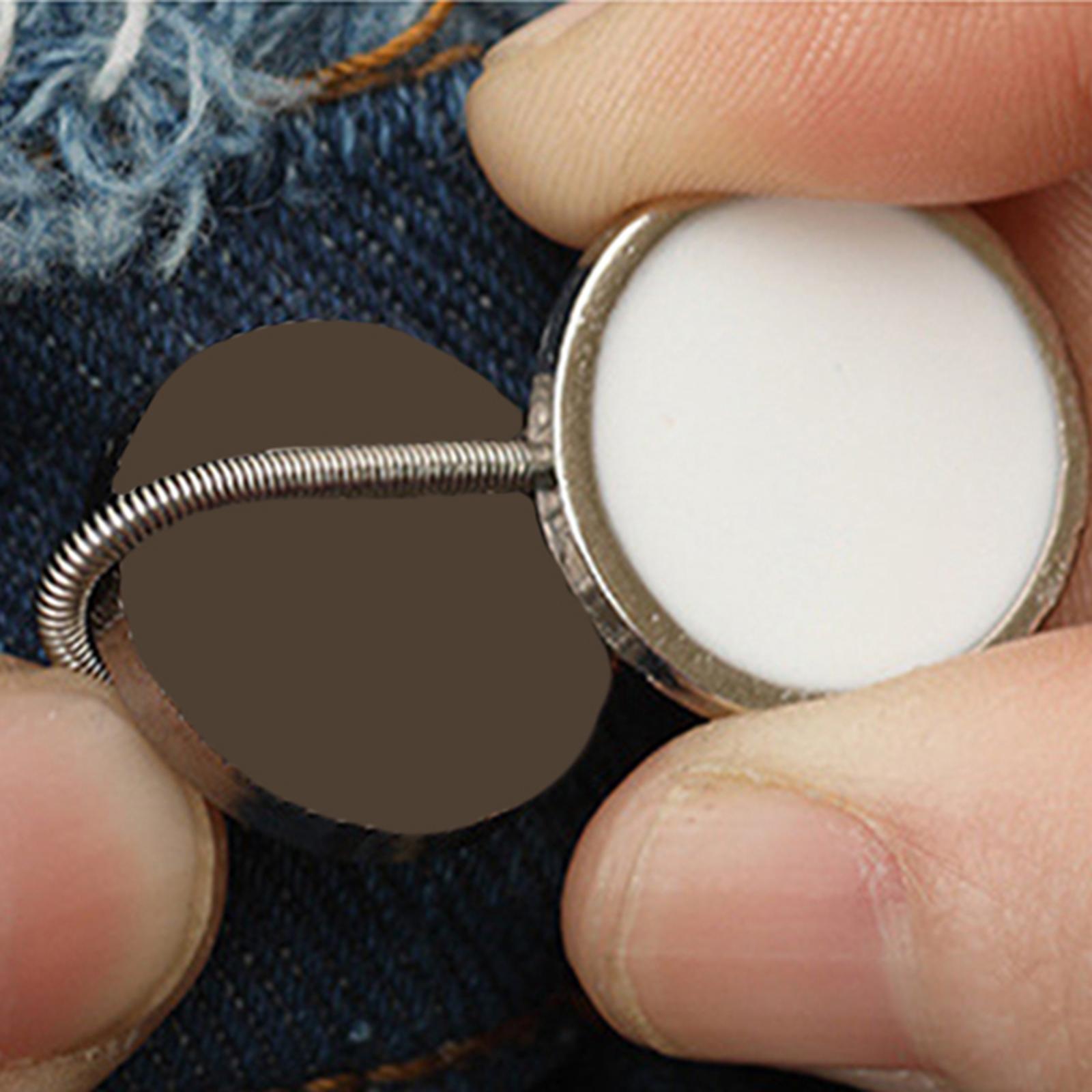 20Pcs Waist Band Extender Button for Shirt Collar Maternity Pregnancy black