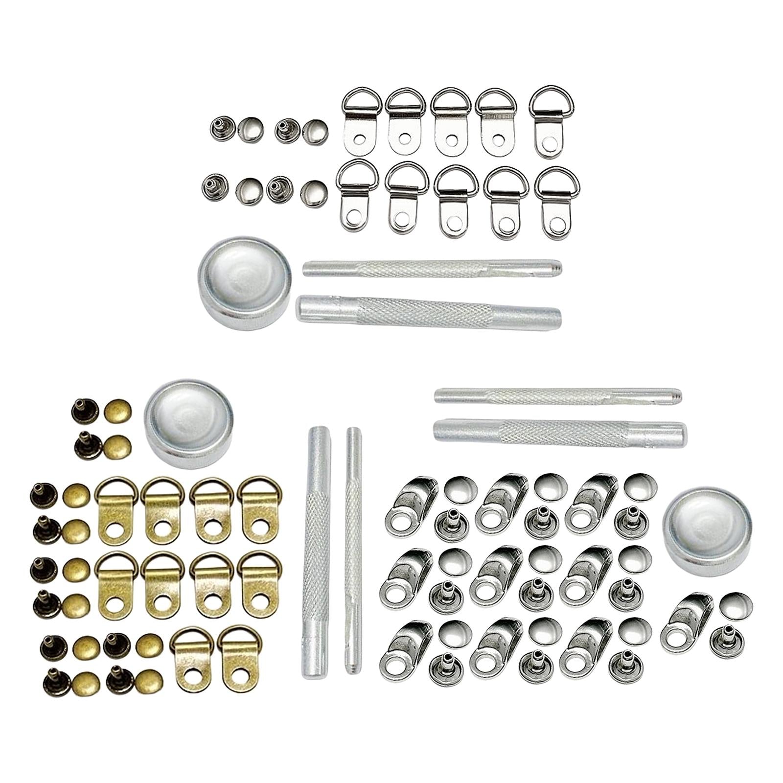 Boot Lace Hooks for Leather Craft Mountaineering Shoes Bag Silver 8x12mm