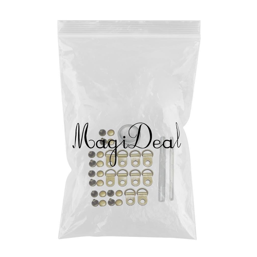 Boot Lace Hooks for Leather Craft Mountaineering Shoes Bag Bronze 8x12mm