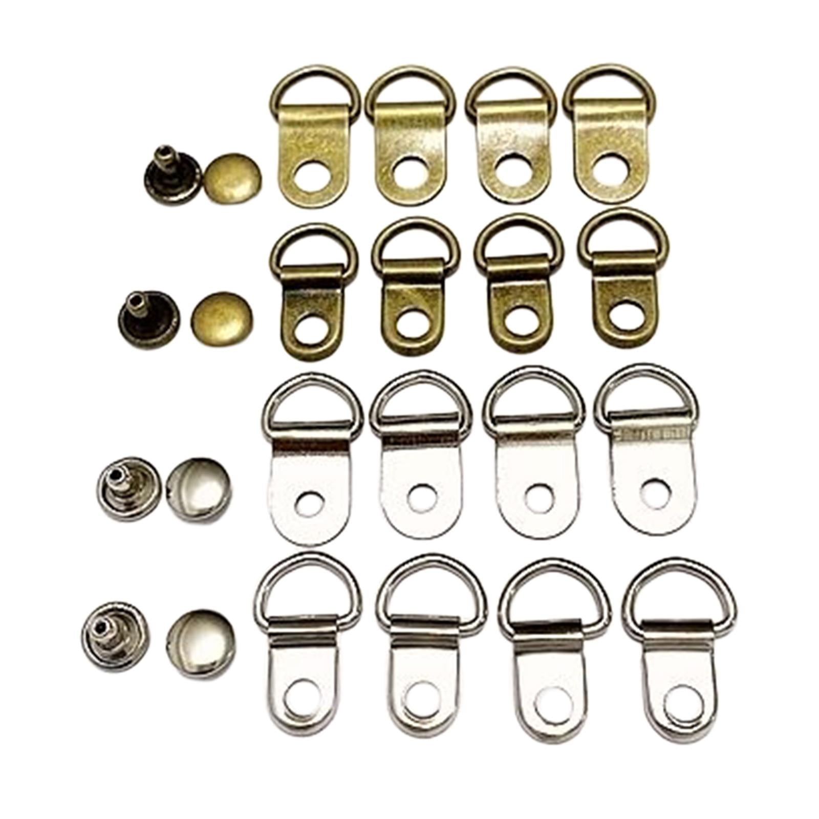 Boot Lace Hooks for Leather Craft Mountaineering Shoes Bag Bronze 8x12mm