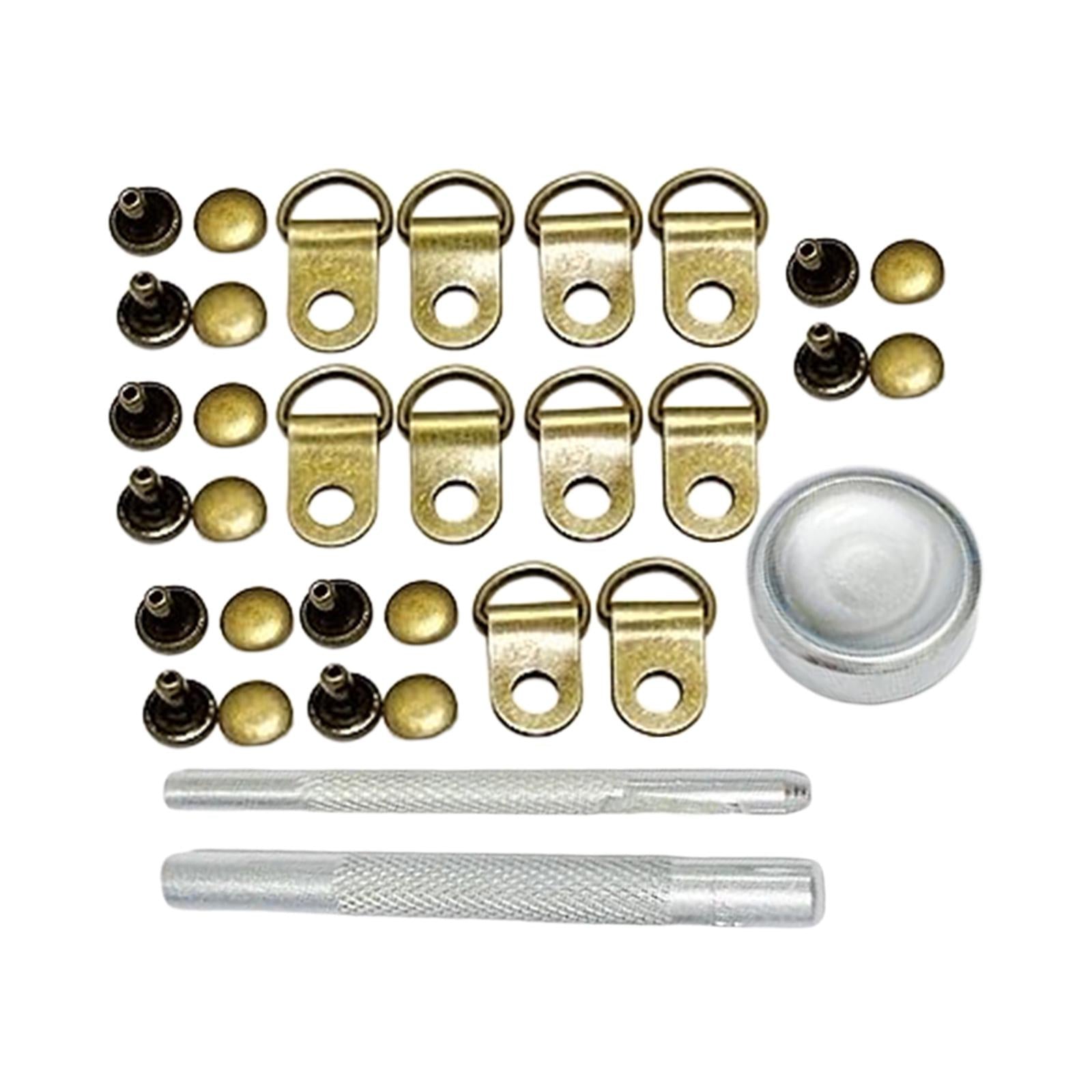 Boot Lace Hooks for Leather Craft Mountaineering Shoes Bag Bronze 8x12mm