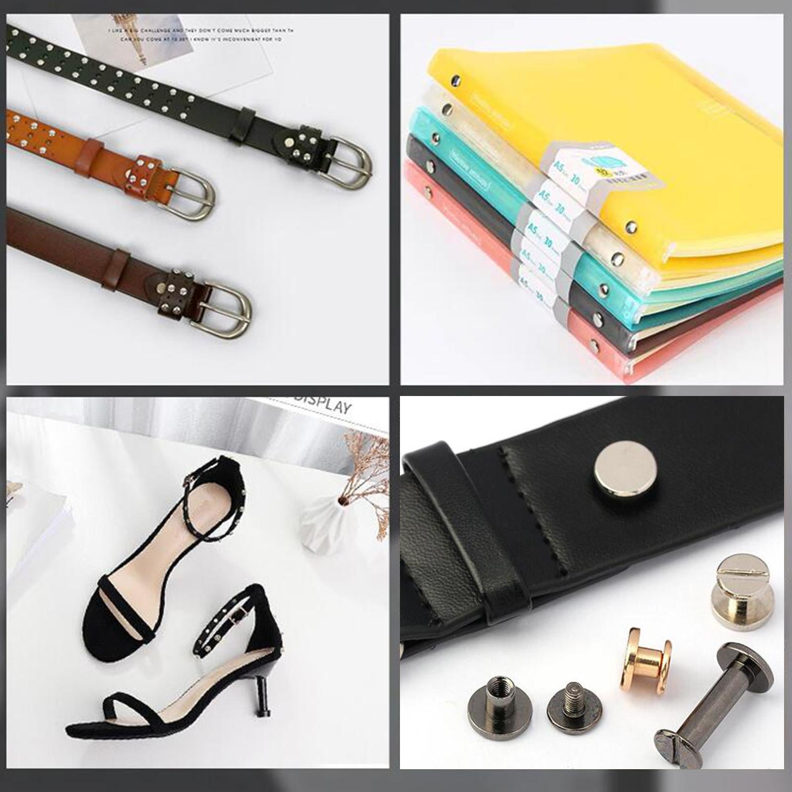 150 Sets Leather Rivets Metal Studs Fabric Tool Sewing Handbags Jeans Nail