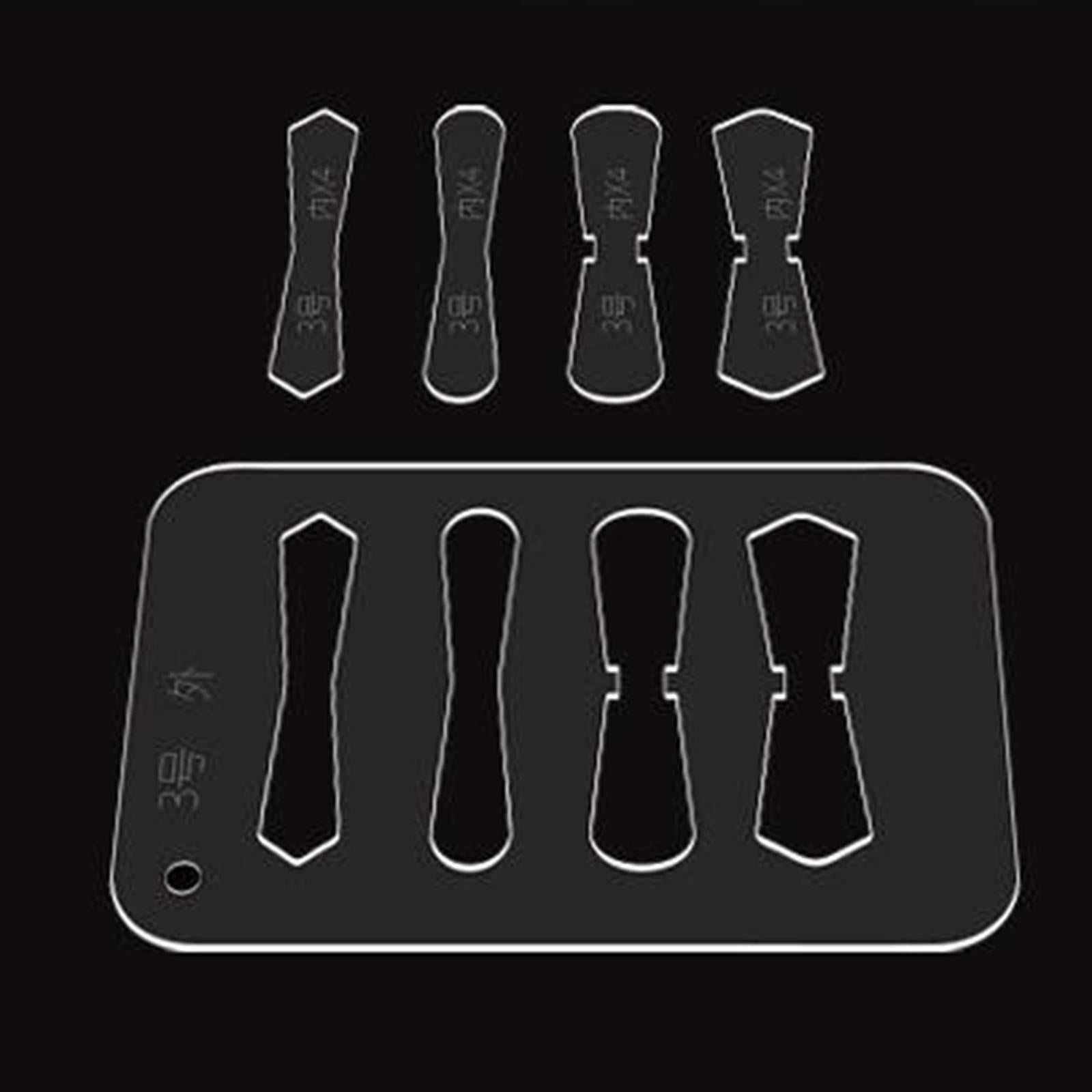 Leather Acrylic Template Set Keychain Pattern Stencil DIY Handmade Tool No 3