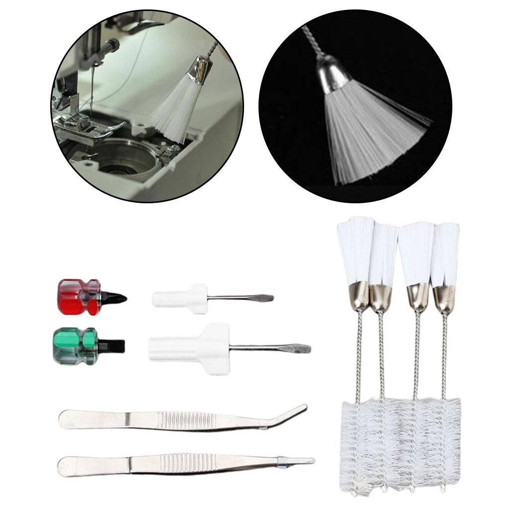 Sewing Machine Cleaning Kit Tweezers Screwdriver Household Repairing Tools