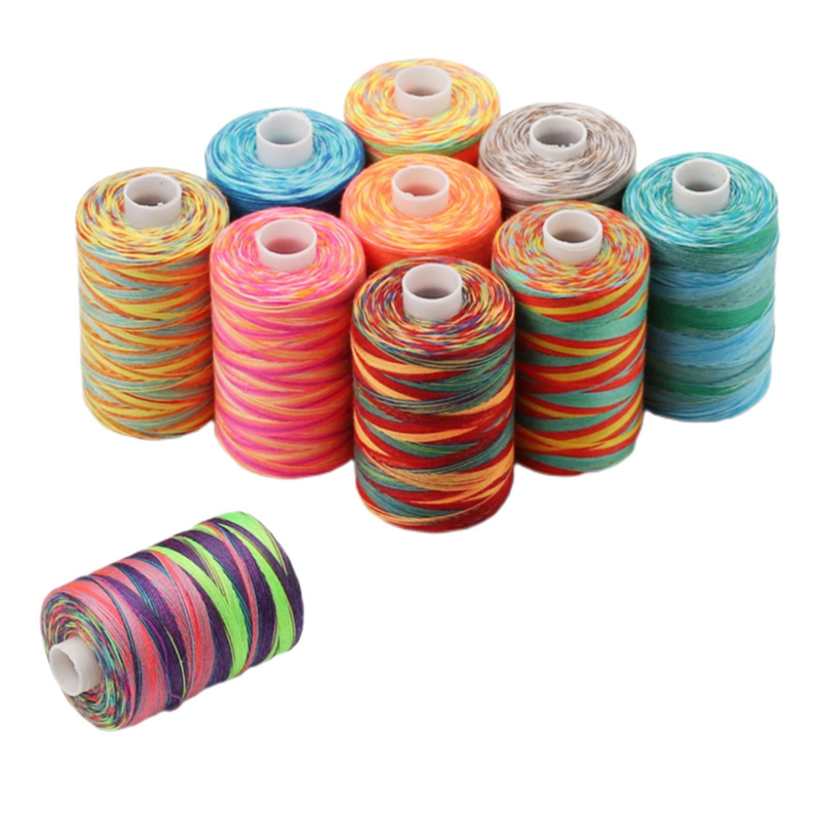 10x Sewing Thread Spool Sewing Thread for Overlock Stitching Hand Knitting