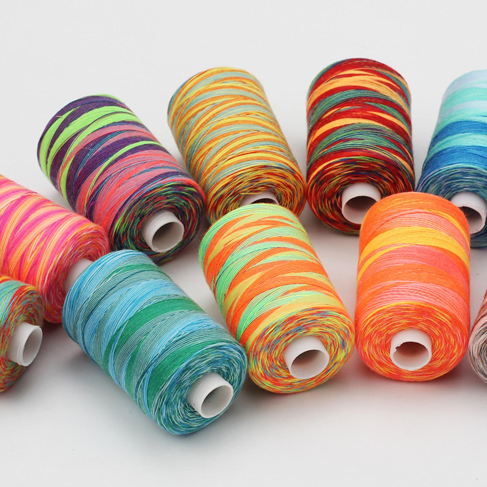 10x Sewing Thread Spool Sewing Thread for Overlock Stitching Hand Knitting
