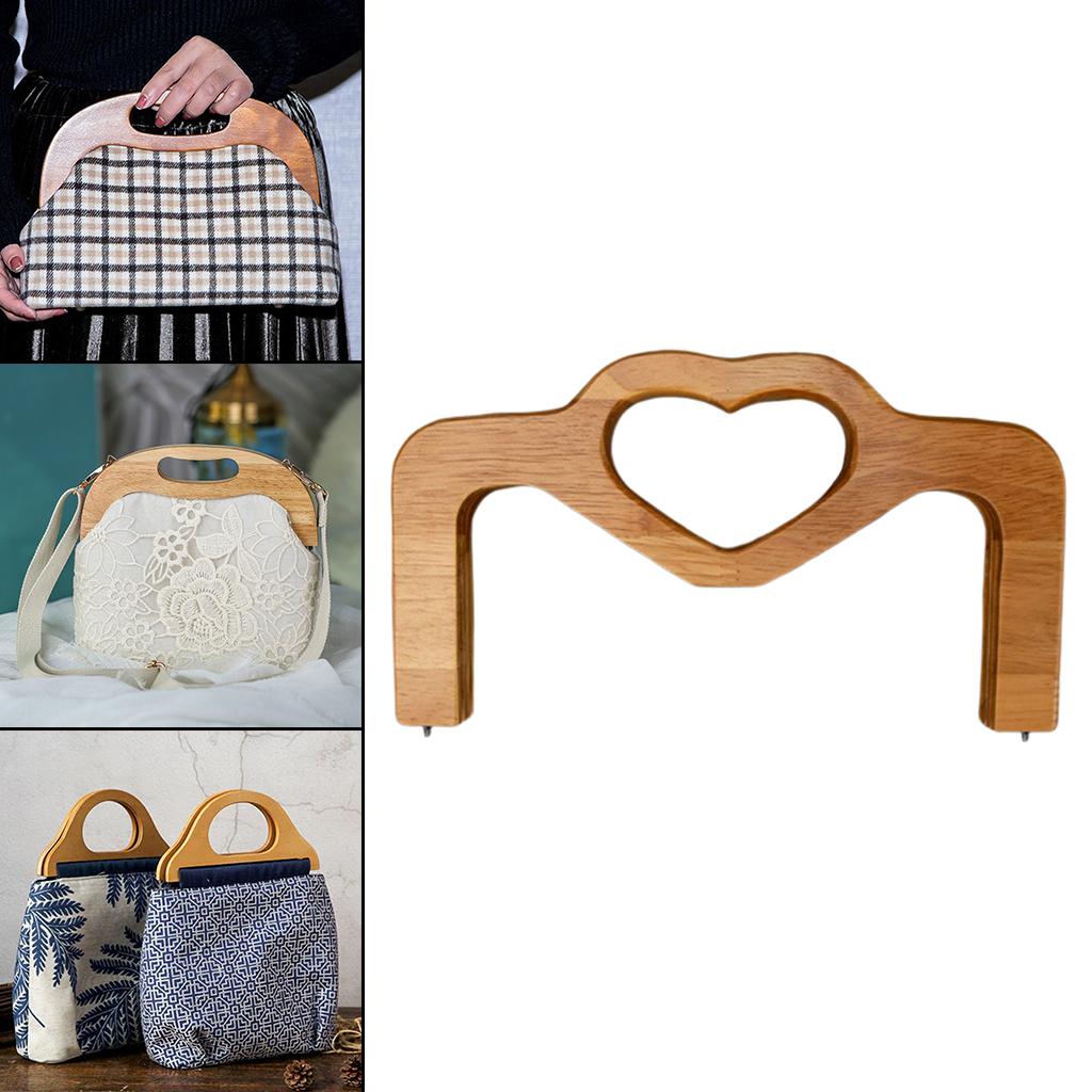 Wooden Handbag Bag Handle Replacement Handcrafted Accessories 25x14cm