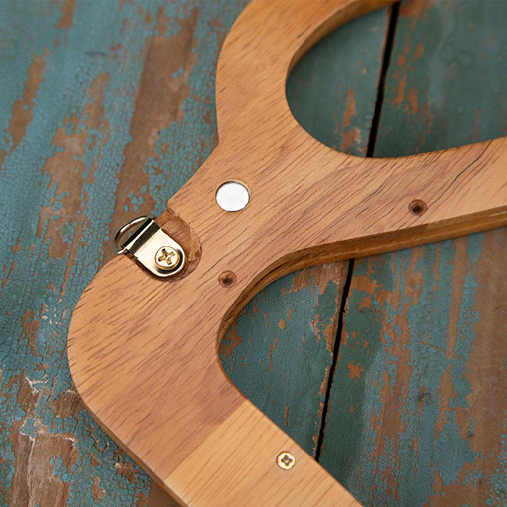 Wooden Handbag Bag Handle Replacement Handcrafted Accessories 25x14cm