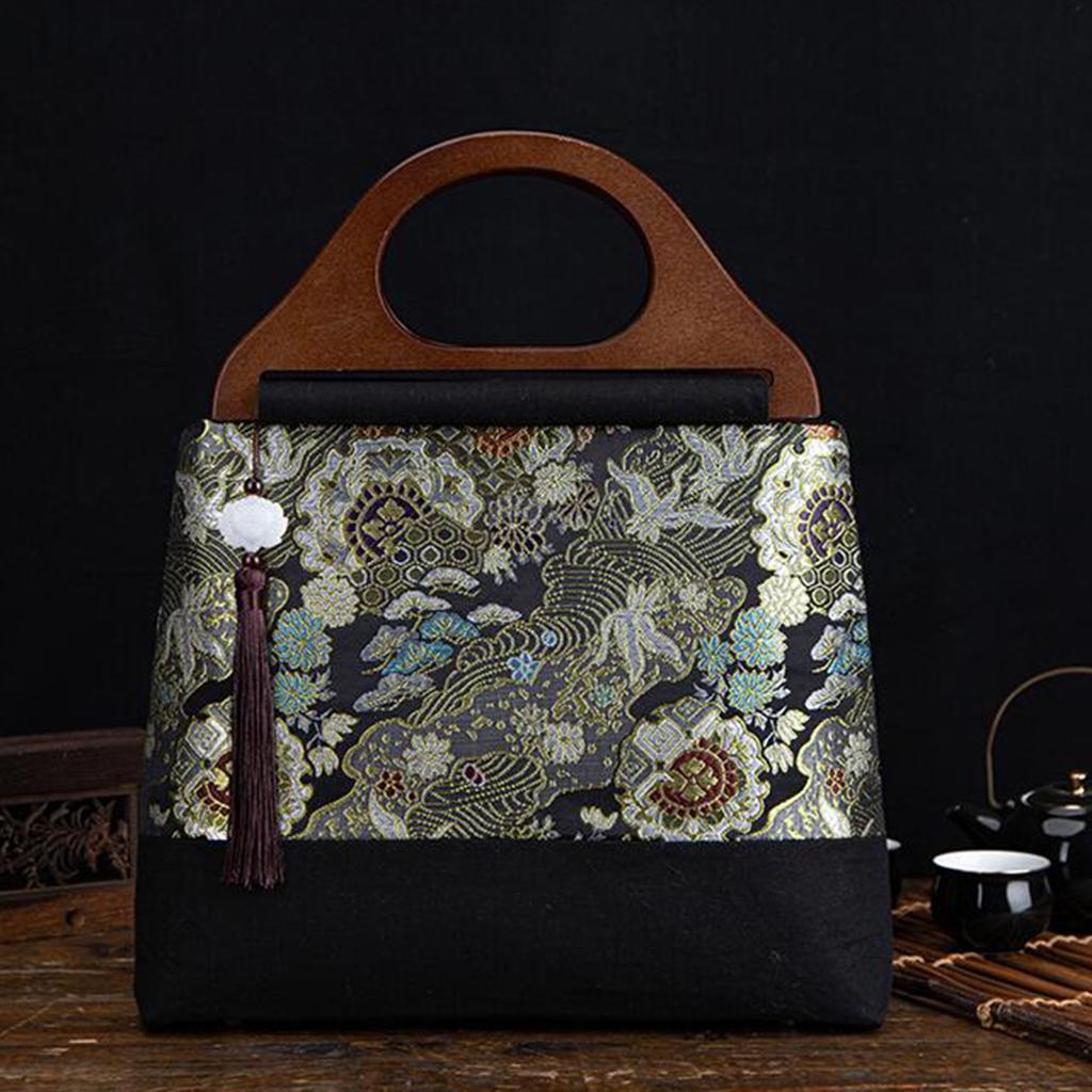 Wooden Handbag Bag Handle Replacement Handcrafted Accessories 25x14cm