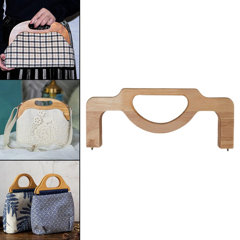 Wooden Handbag Bag Handle Replacement Handcrafted Accessories 28x11cm