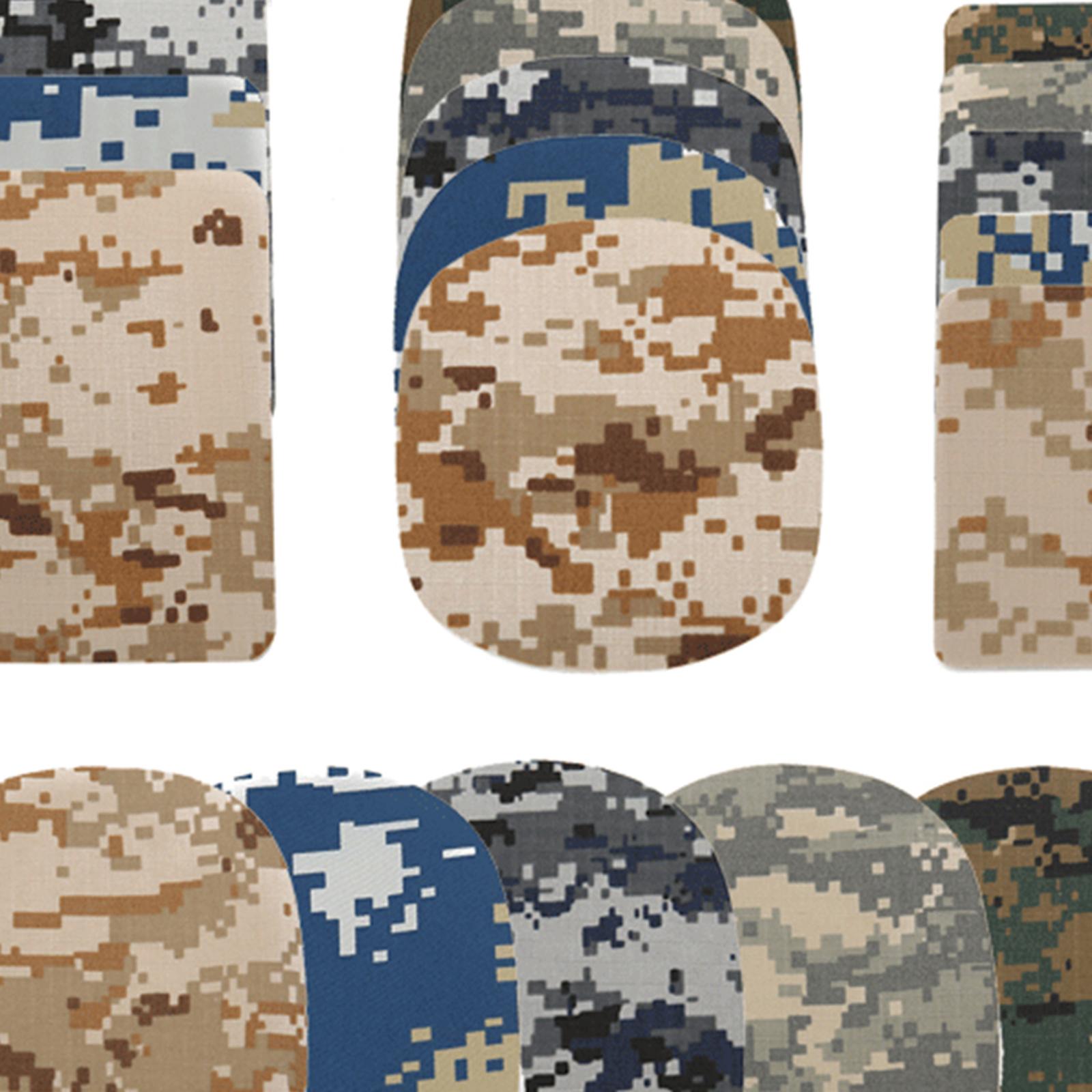 20x Polyester Iron On Patches Stick On for Down Backpacks Mending Holes