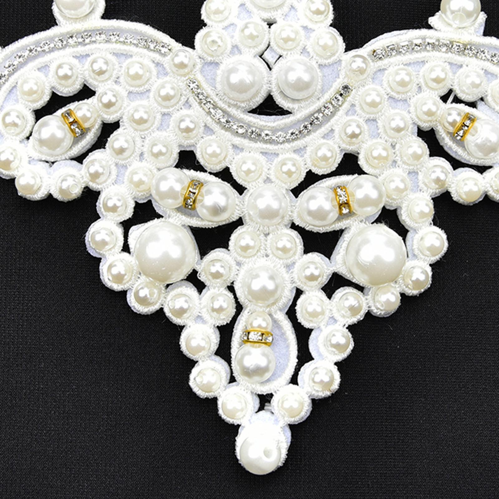 Crystal Pearl Shoe Clips Women Wedding Banquet Boots Charms Jewelry Decor 12x9.8cm