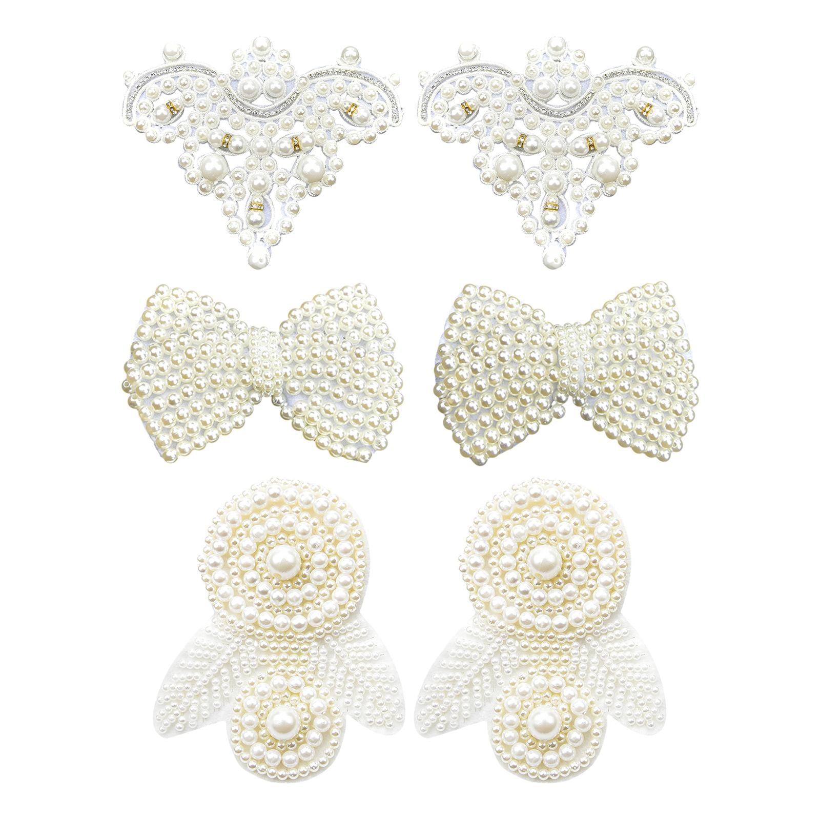 Crystal Pearl Shoe Clips Women Wedding Banquet Boots Charms Jewelry Decor 12x9.8cm