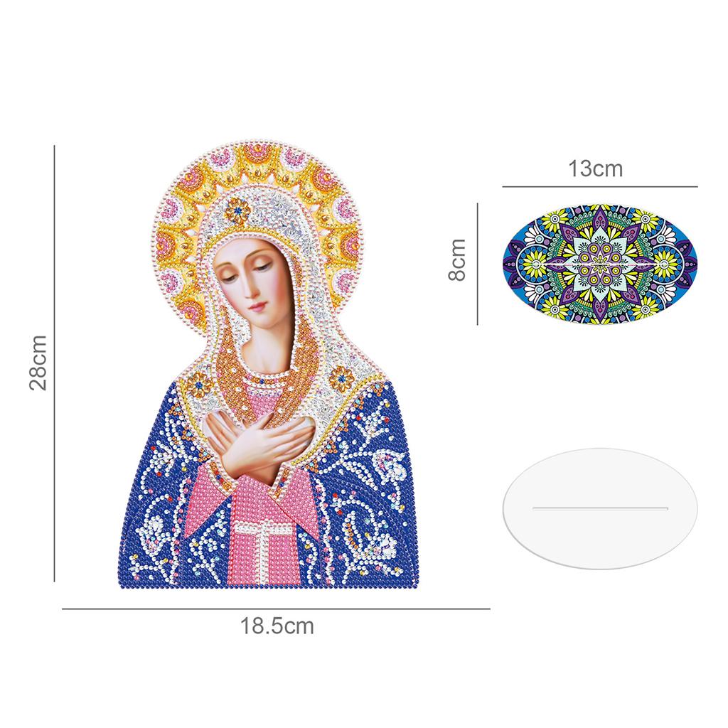 Creative Diamond Painting Arts Craft Religions Decor Ornaments Yellow Blue