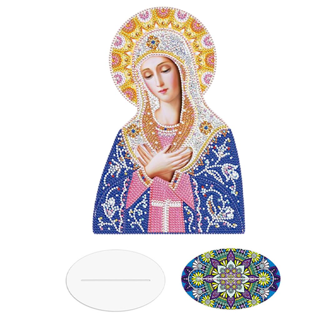Creative Diamond Painting Arts Craft Religions Decor Ornaments Yellow Blue