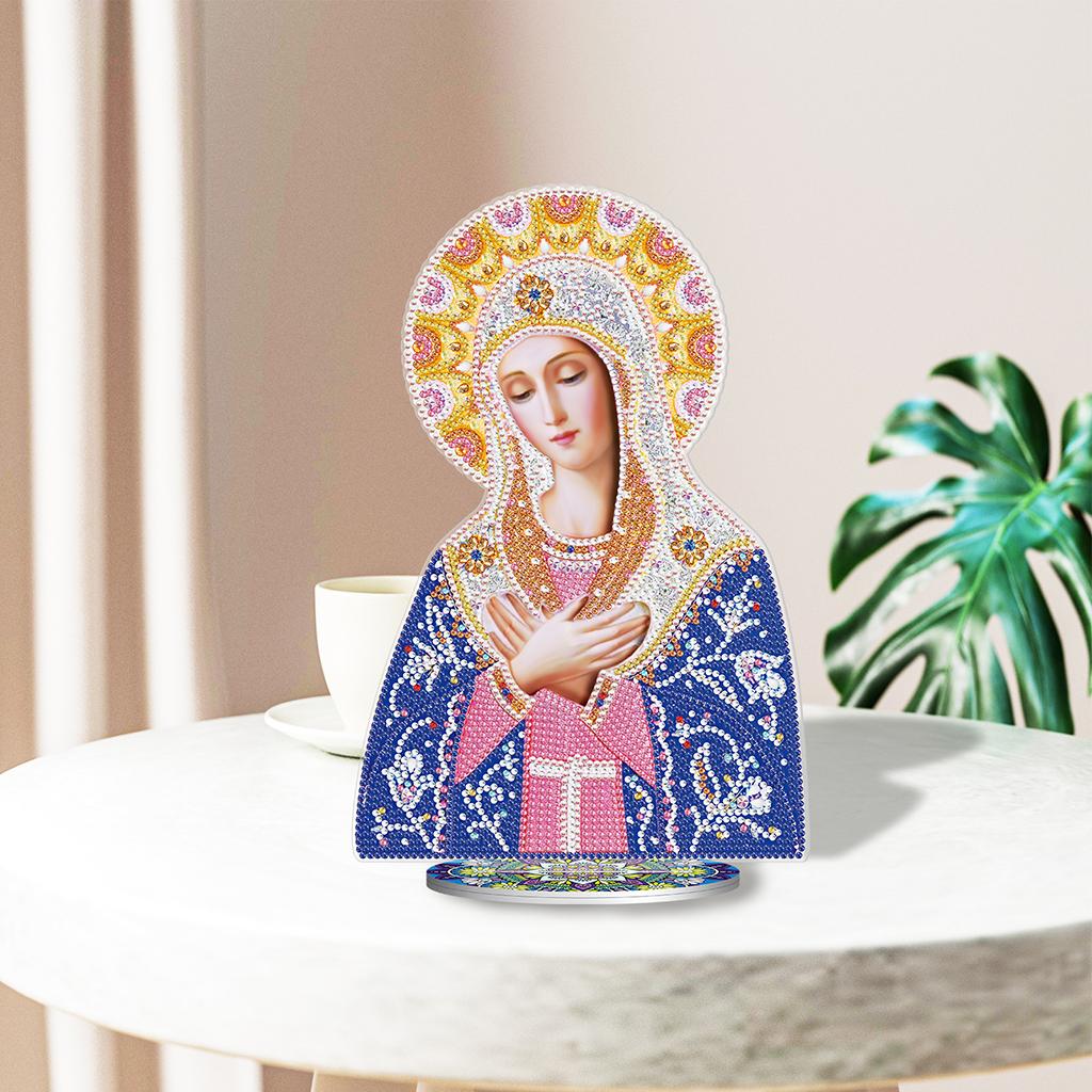 Creative Diamond Painting Arts Craft Religions Decor Ornaments Yellow Blue