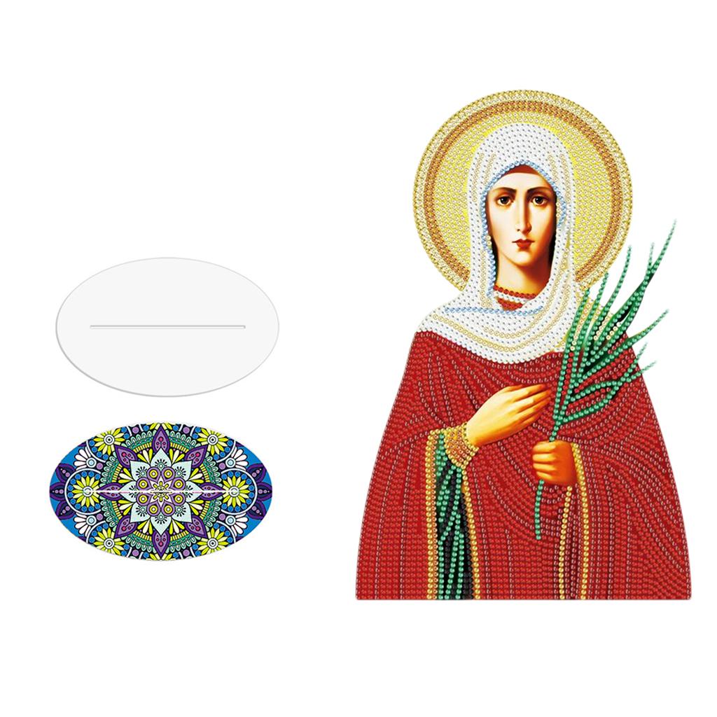 Creative Diamond Painting Arts Craft Religions Decor Ornaments Red