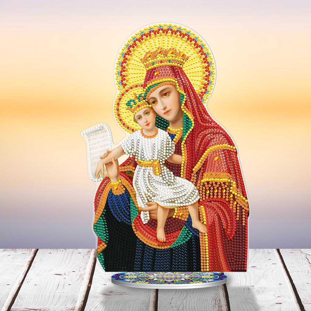 Creative Diamond Painting Arts Craft Religions Decor Ornaments Yellow Red