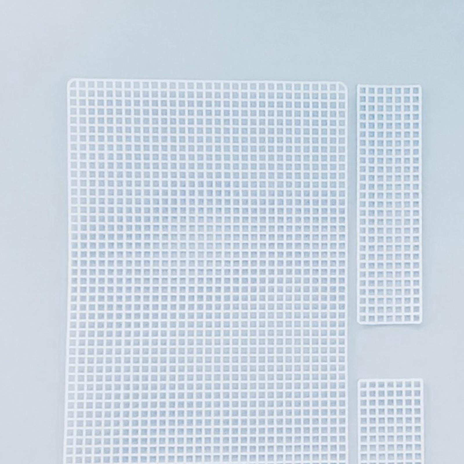10 Pieces Plastic Mesh Canvas Bag Sheets DIY Bag Making 21x18x7cm