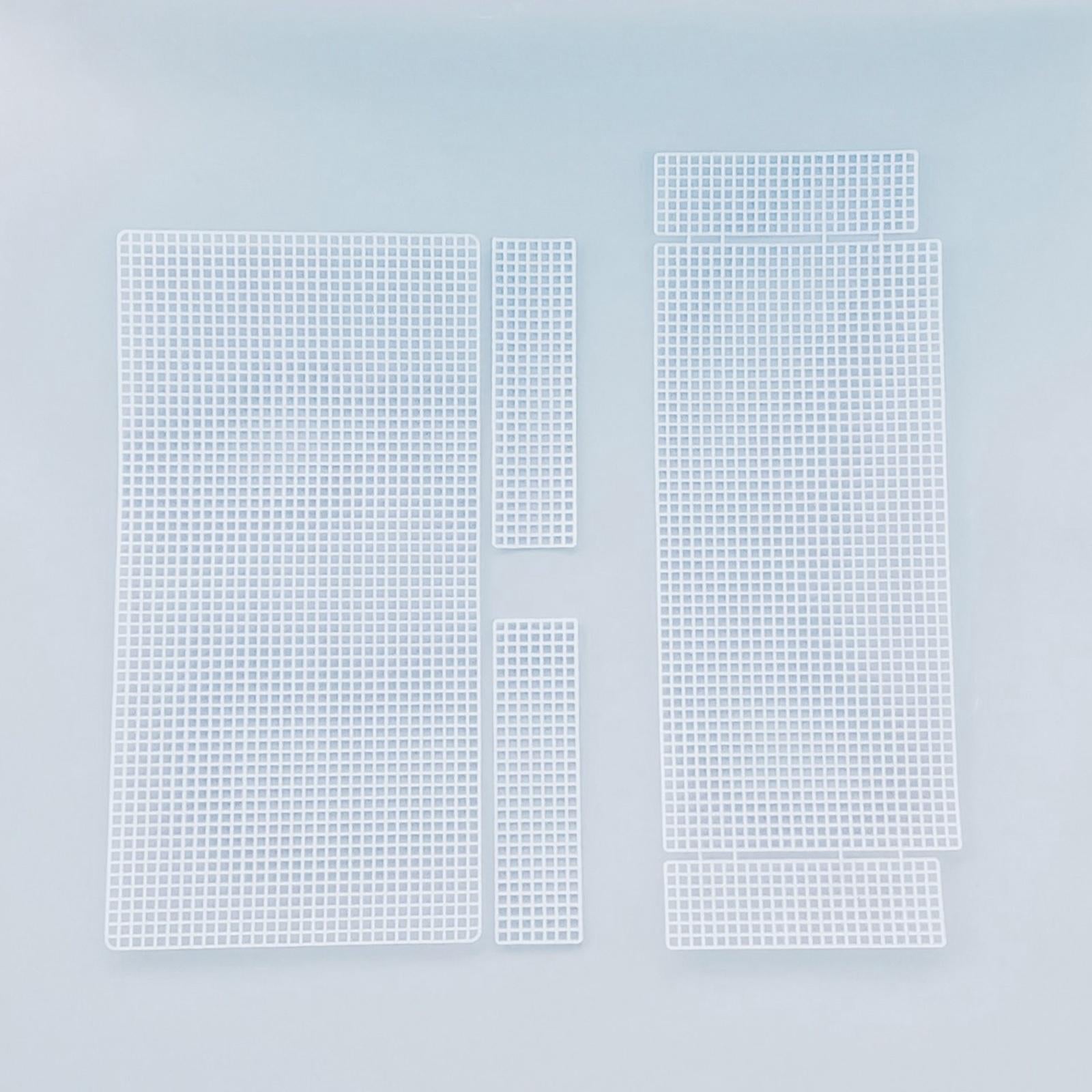 10 Pieces Plastic Mesh Canvas Bag Sheets DIY Bag Making 21x18x7cm