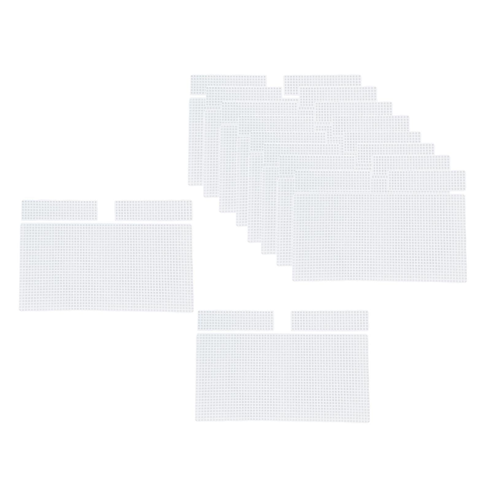 10 Pieces Plastic Mesh Canvas Bag Sheets DIY Bag Making 21x18x7cm