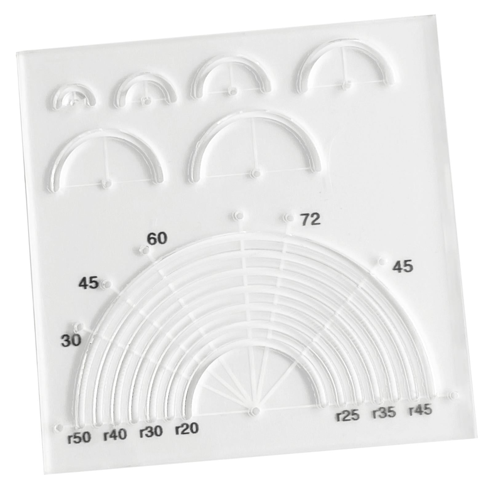 Acrylic Template Clear Patchwork Cutting Ruler for Dressmaking Measure Craft