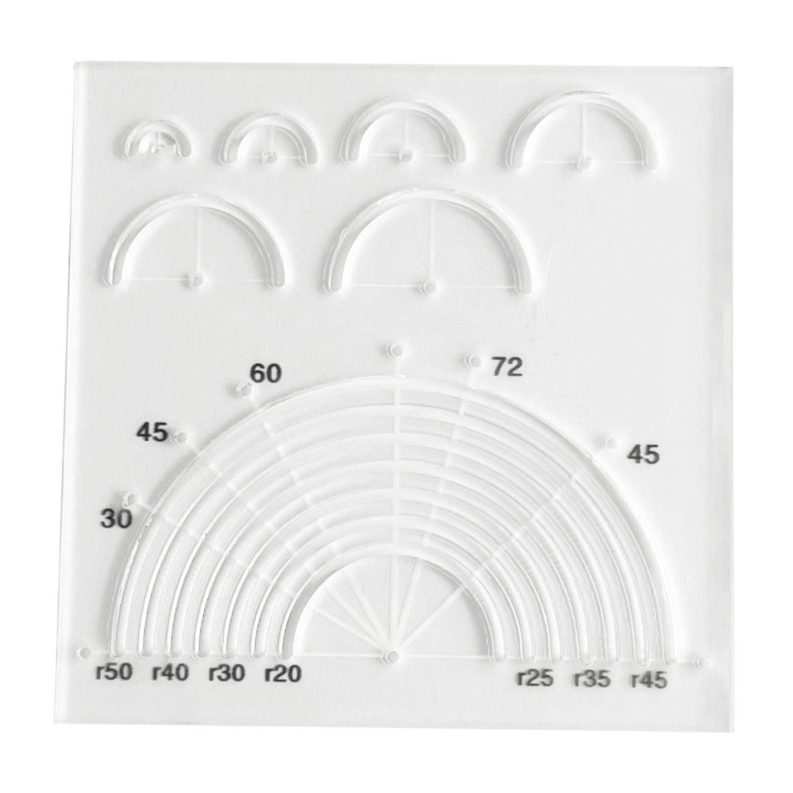 Acrylic Template Clear Patchwork Cutting Ruler for Dressmaking Measure Craft