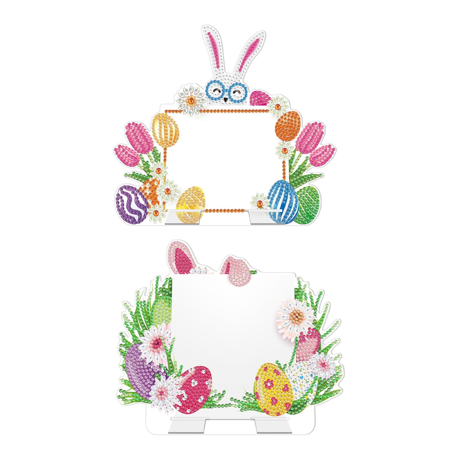 DIY Diamond Easter Handiwork Animal Message Board for Decor Ornament Home A