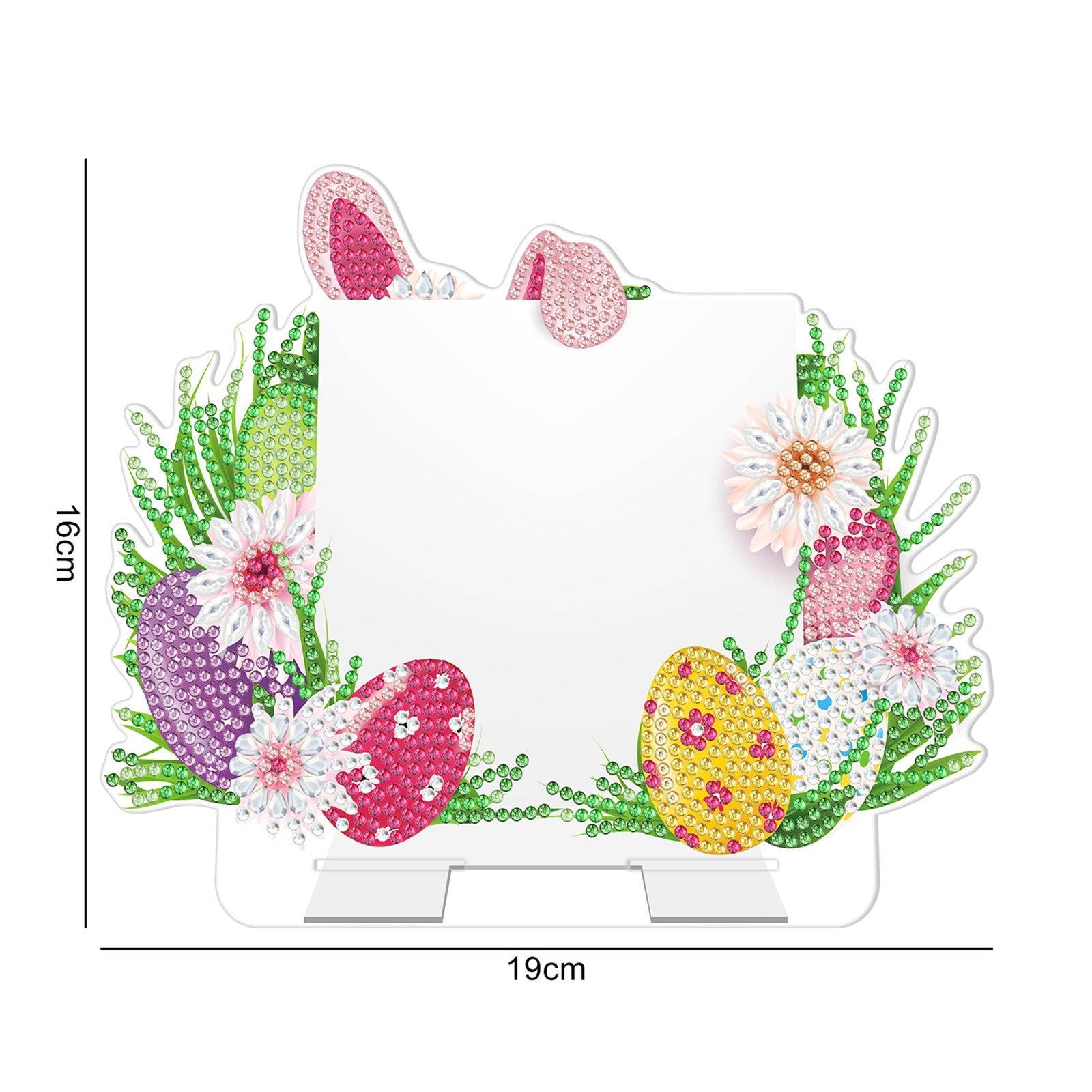 DIY Diamond Easter Handiwork Animal Message Board for Decor Ornament Home B