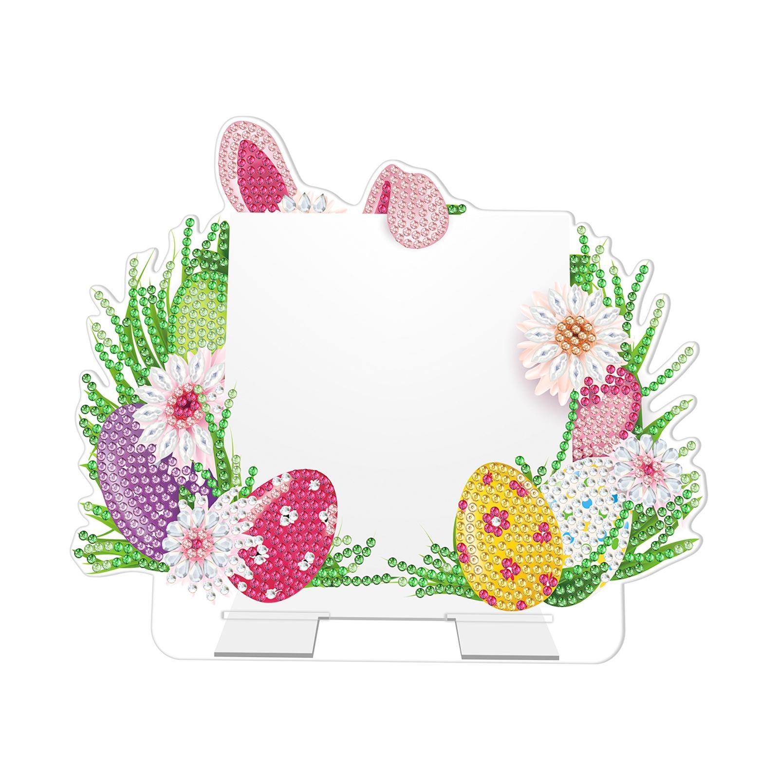 DIY Diamond Easter Handiwork Animal Message Board for Decor Ornament Home B