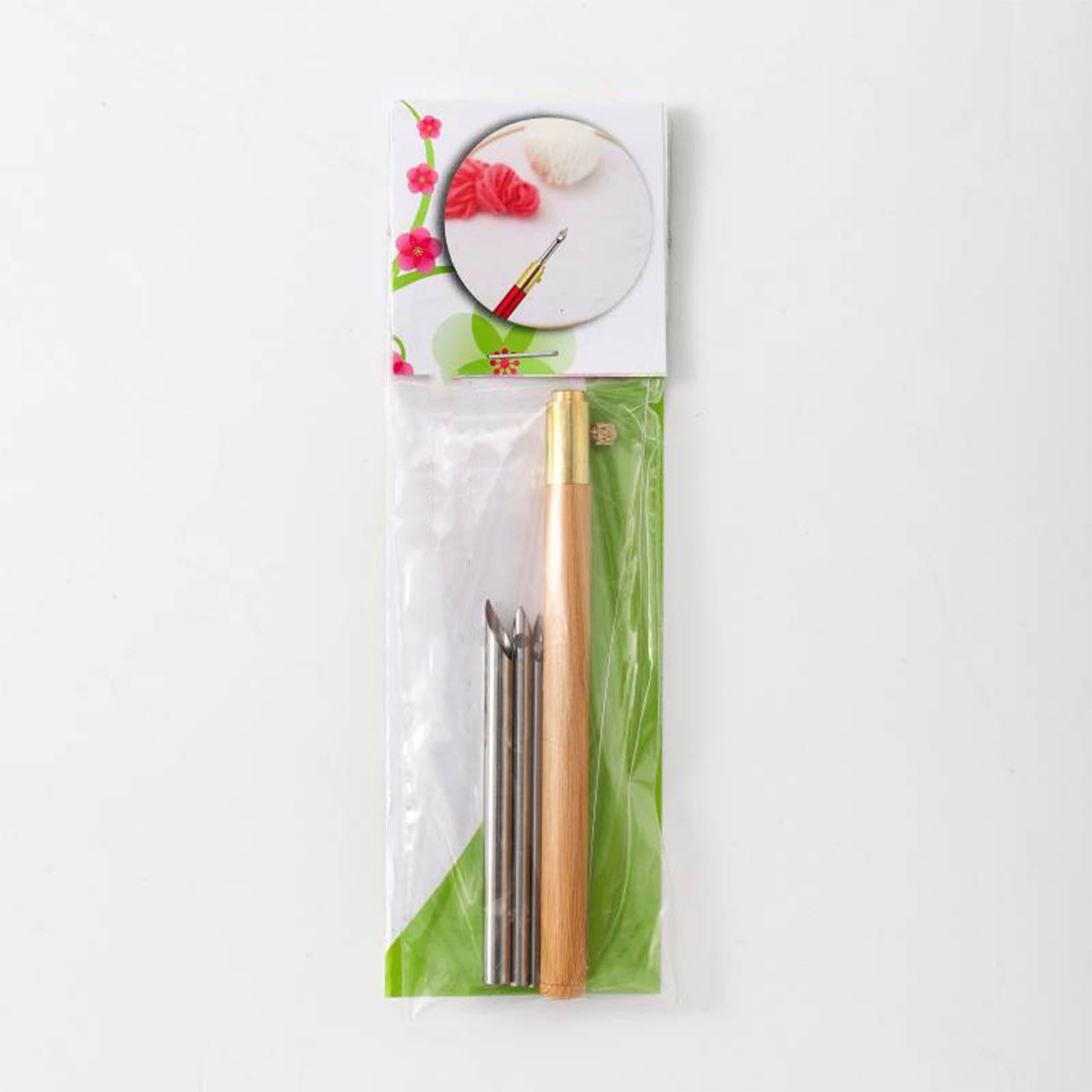 Embroidery Punch Pens Stitchwork Needle Knitting Tools for Embellishment Rug