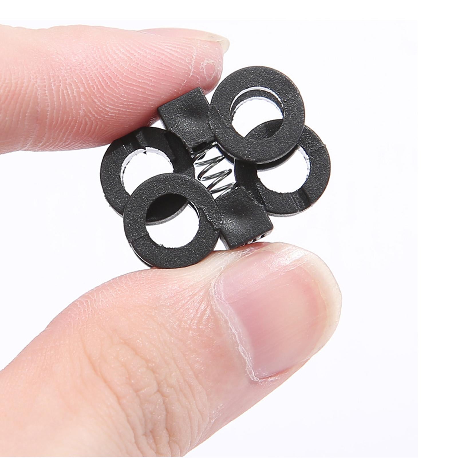 50pcs Quick Shoelace Lock Shoe Strings Cord Buckle Toggle Stopper