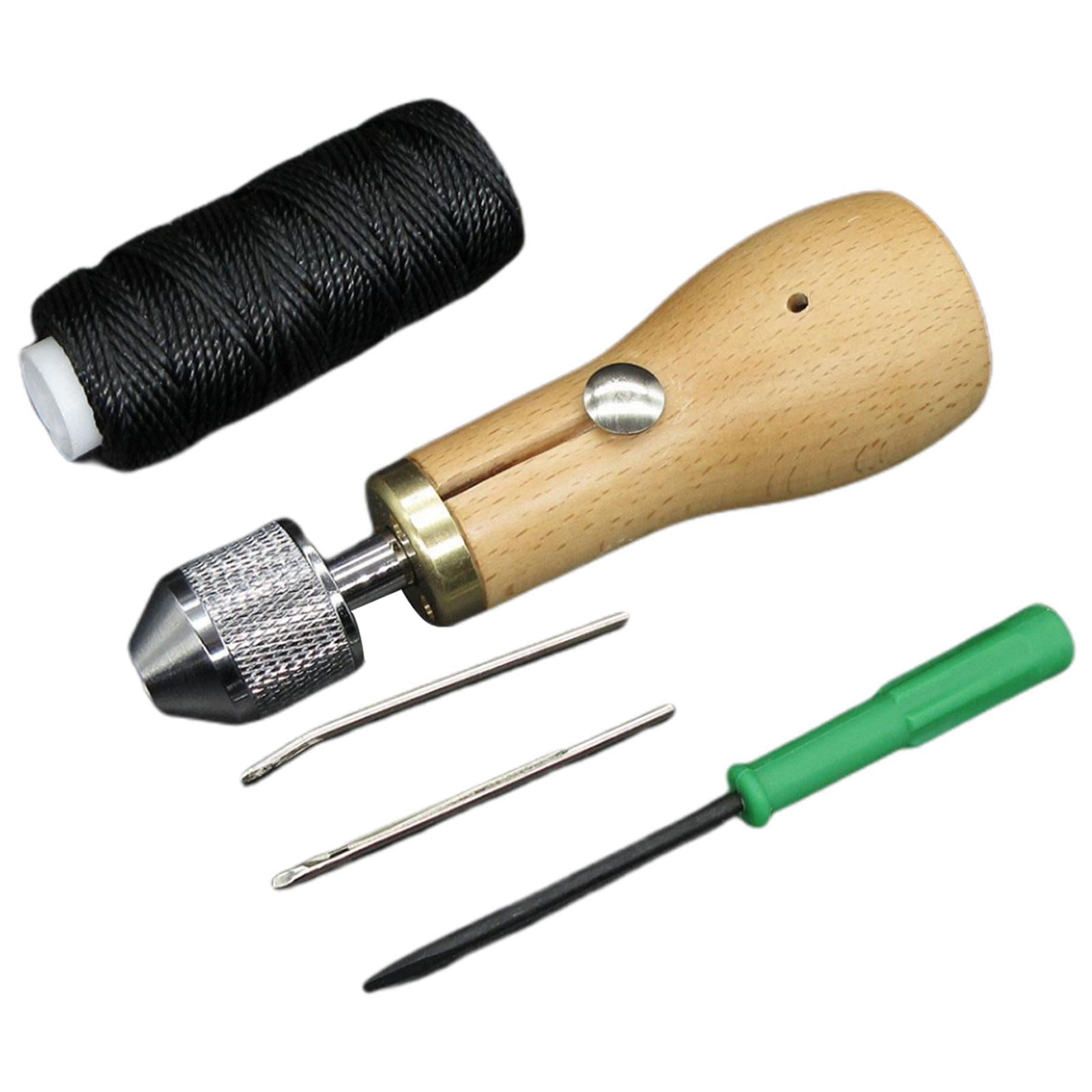 Sewing Awl Thread Kit Repair Tools Stitcher DIY Craft No Spool device