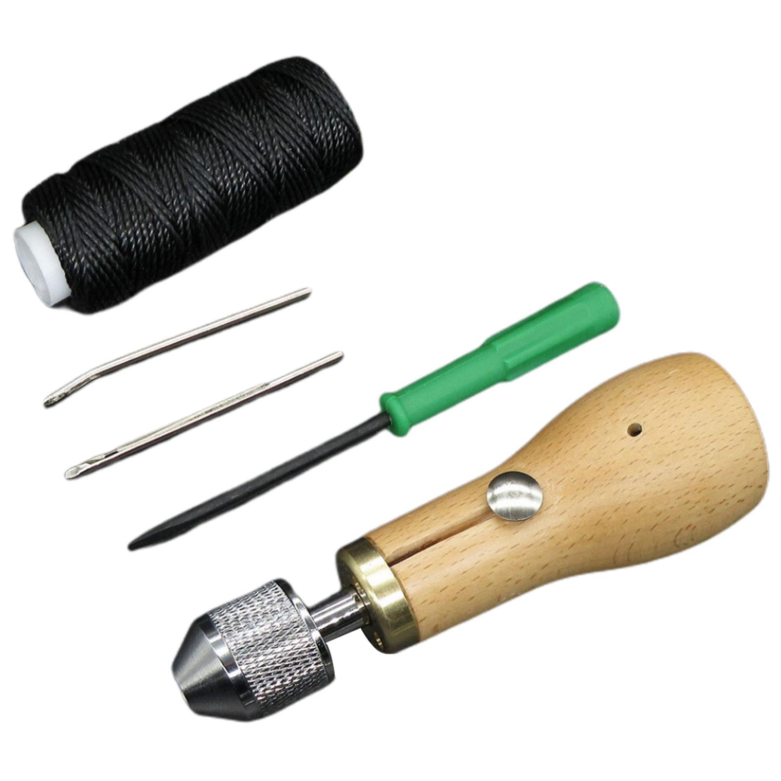 Sewing Awl Thread Kit Repair Tools Stitcher DIY Craft No Spool device