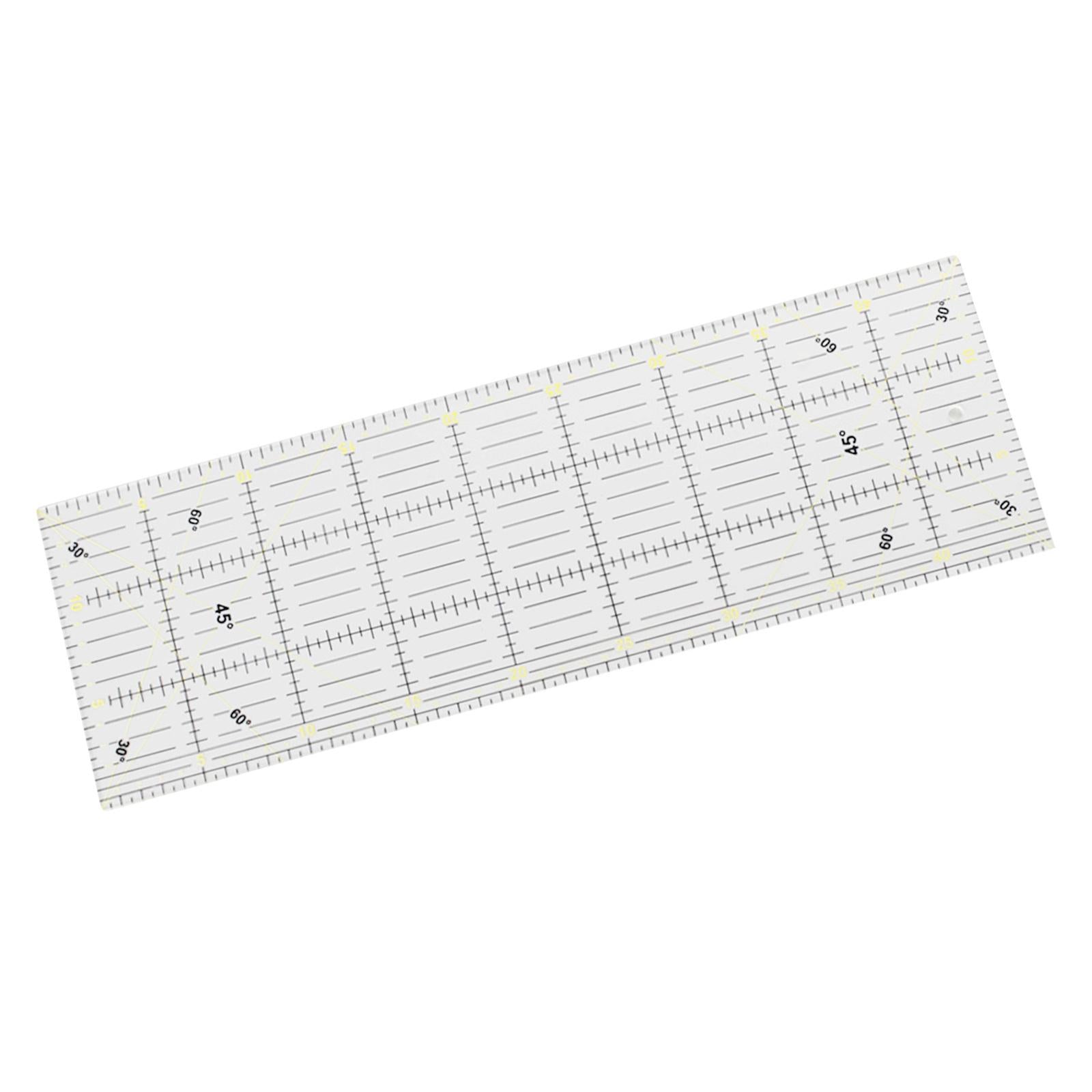Large Quilting Patchwork Template Acrylic Ruler Non-Slip Measuring Tool